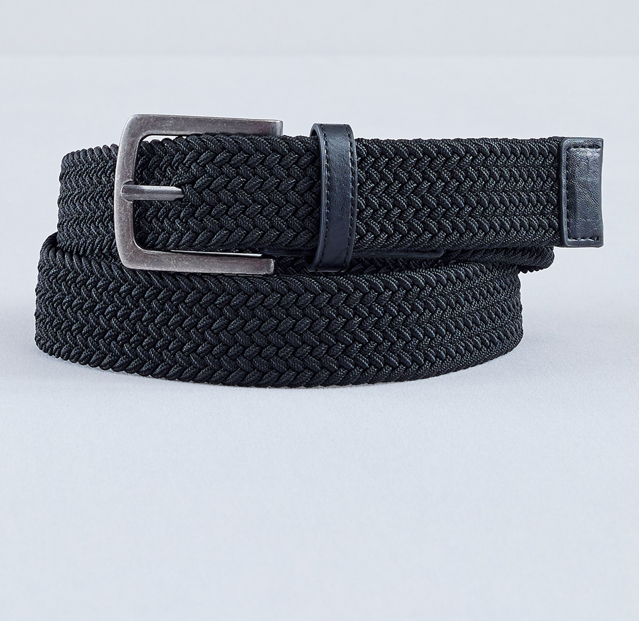 Stretch-Gürtel mit Flechtoptik