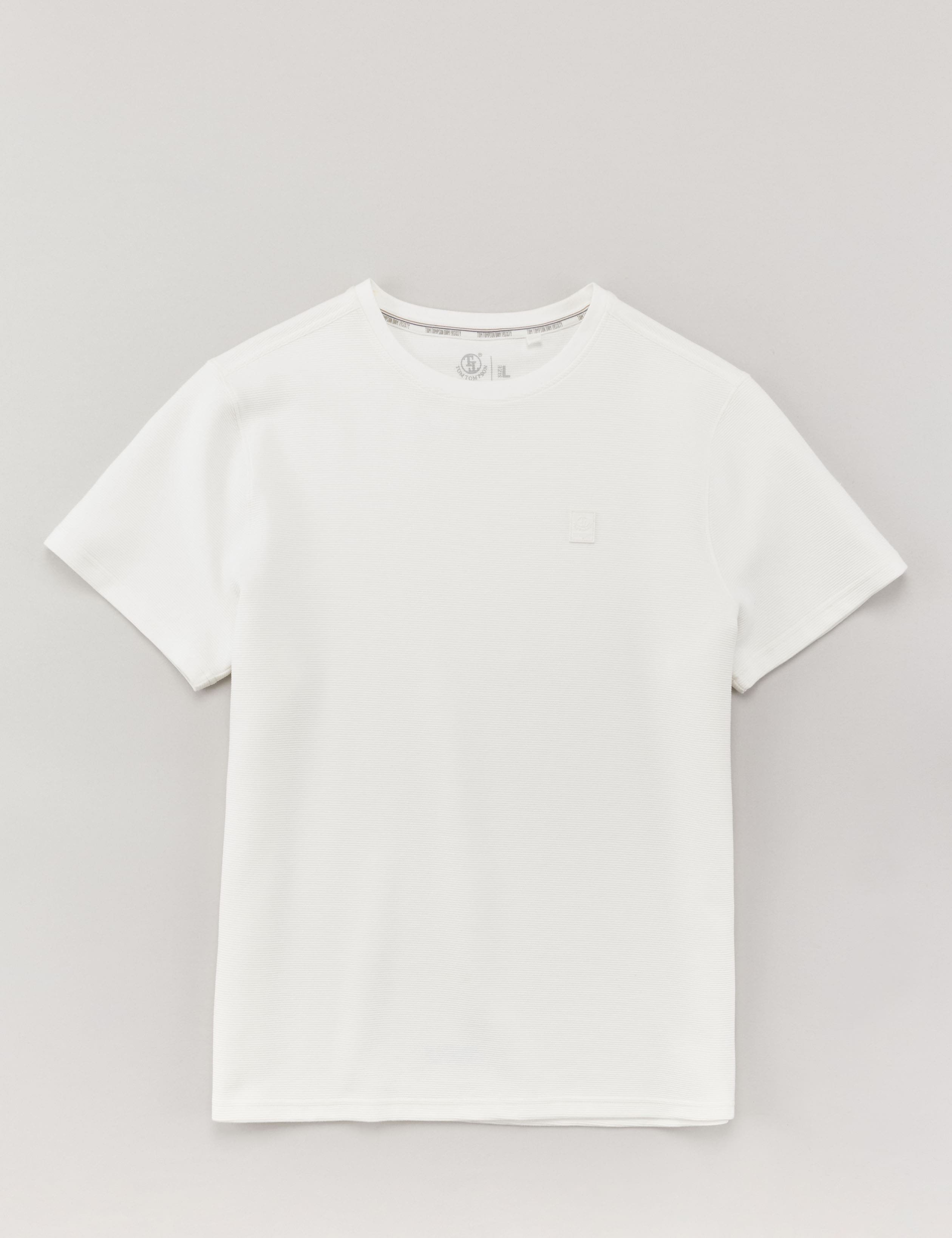 Softes T-Shirt mit Streifenstruktur