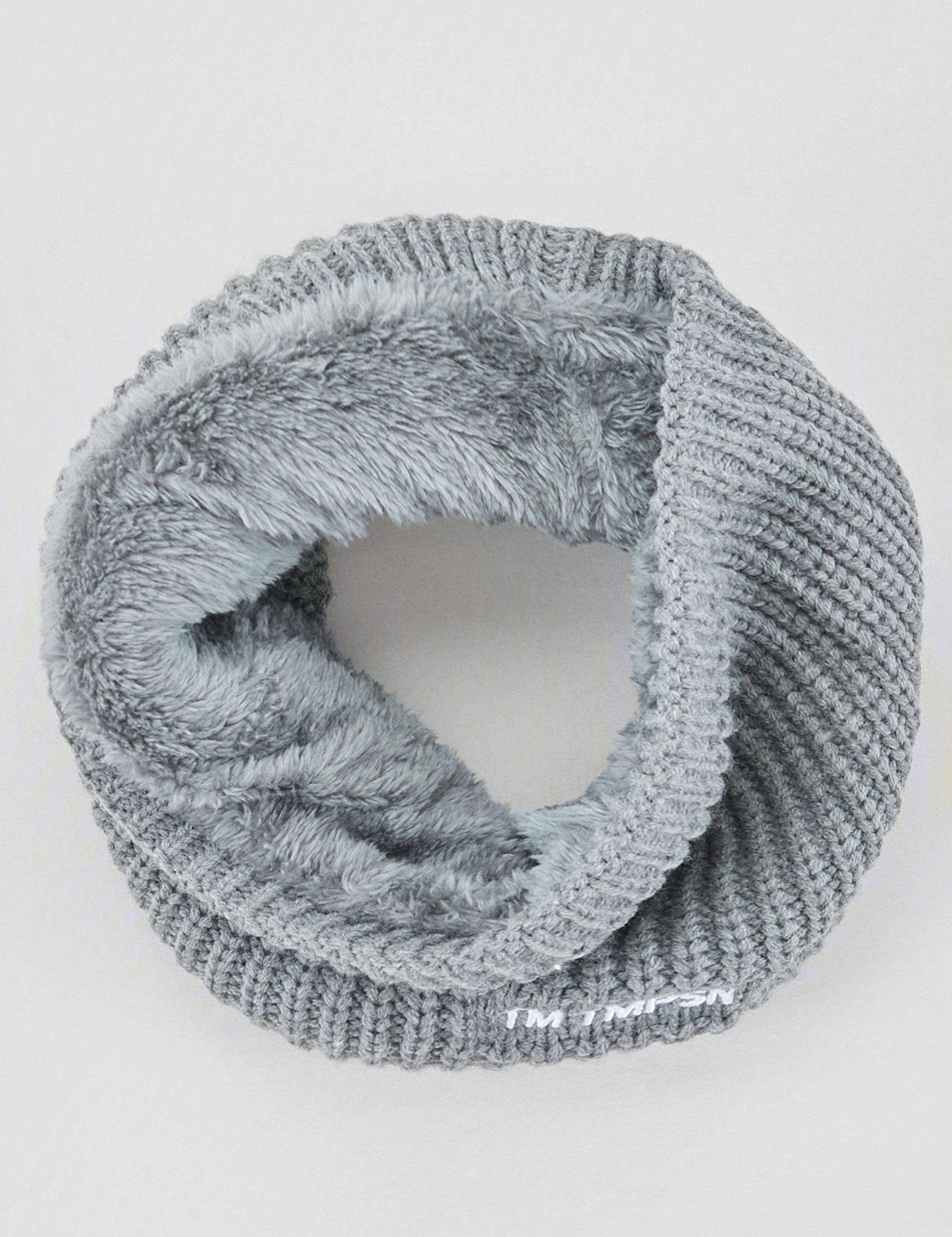 Warmer Strick-Loop mit Teddyfutter