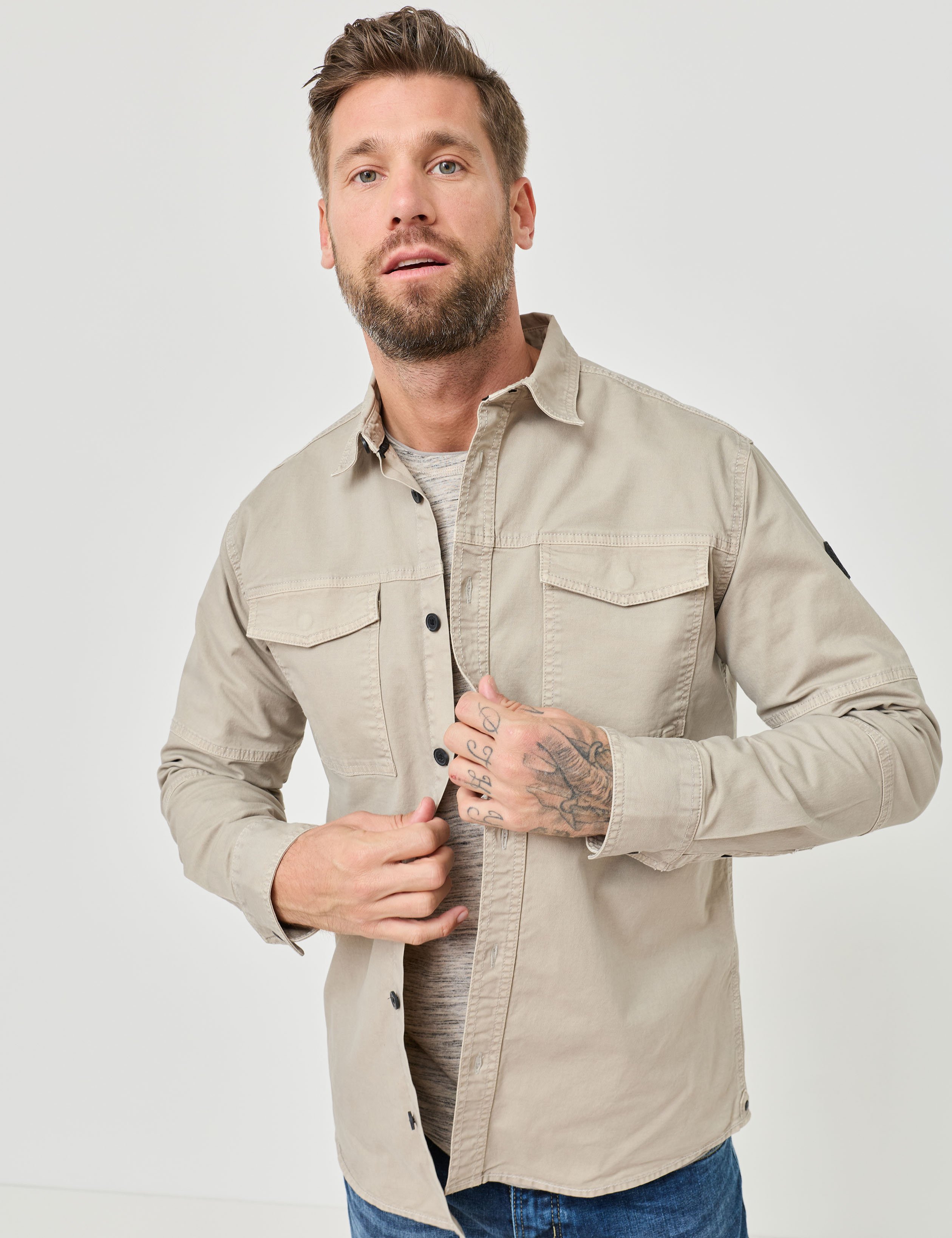 Robustes Hemd im Overshirt-Style