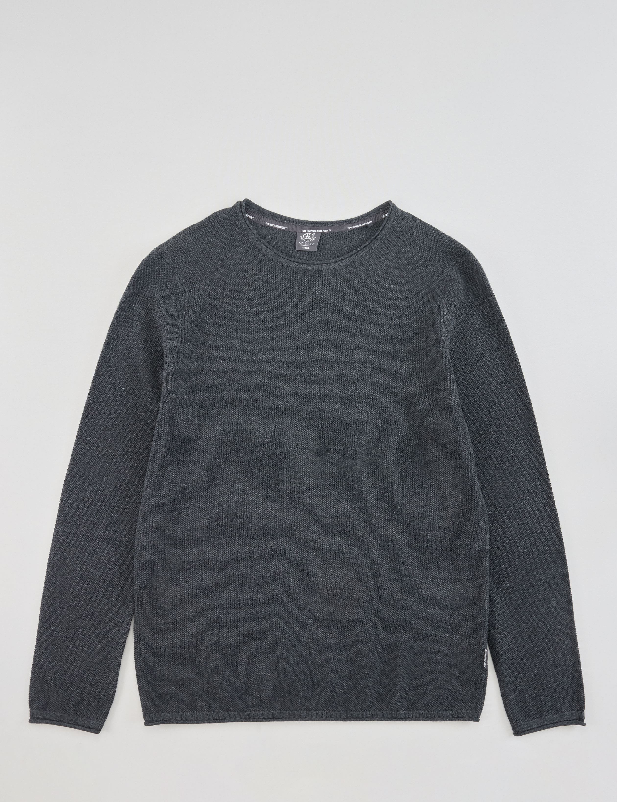 Leichter Pullover mit Perl-Optik