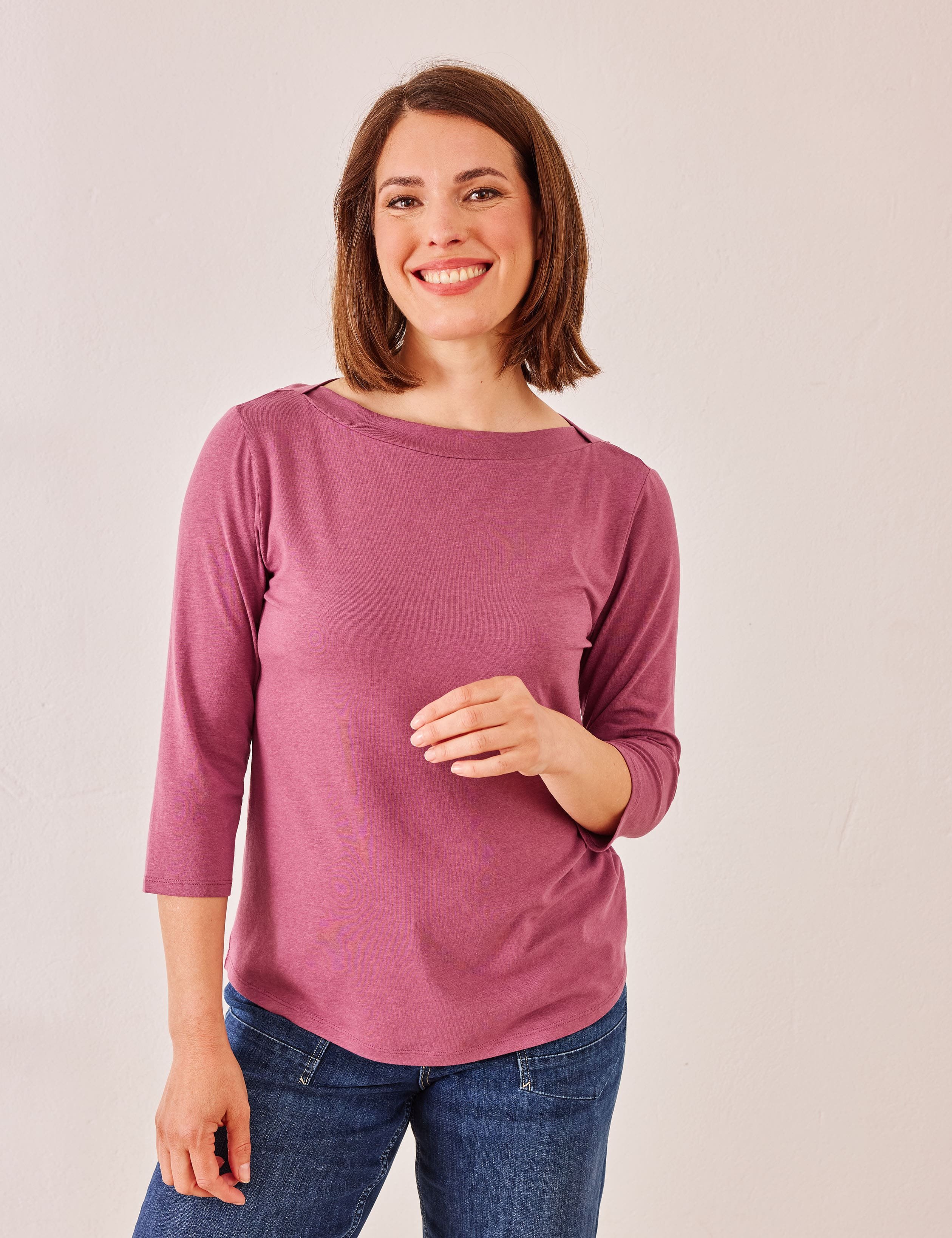 Basic U-Boot-Shirt Maja, 3/4-Arm