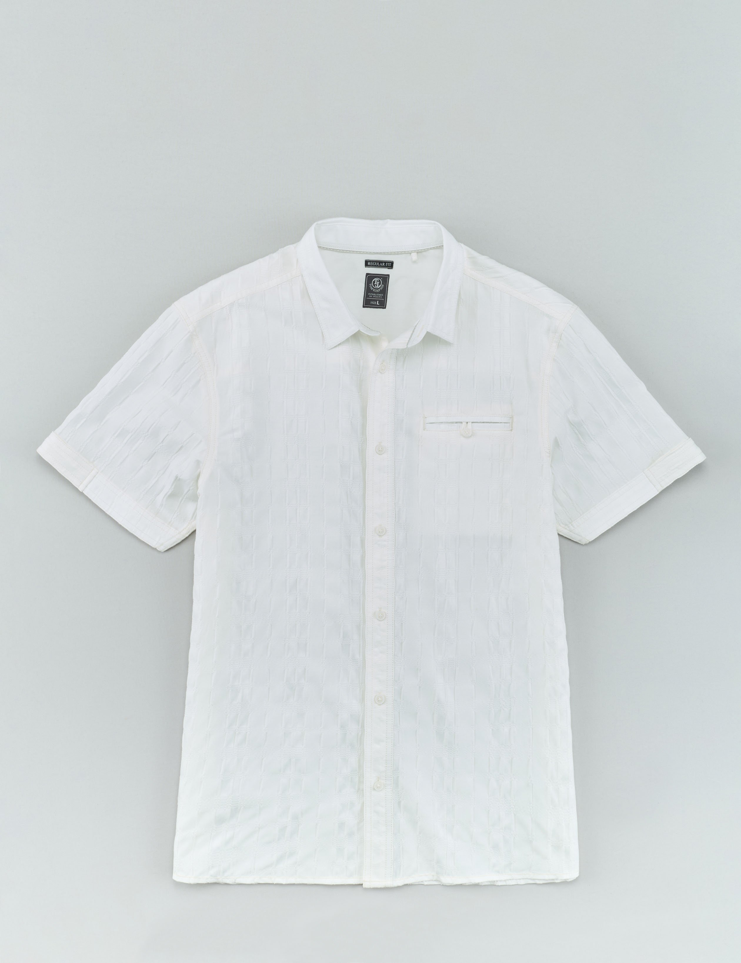 Pflegeleichtes Hemd, Streifen-Optik