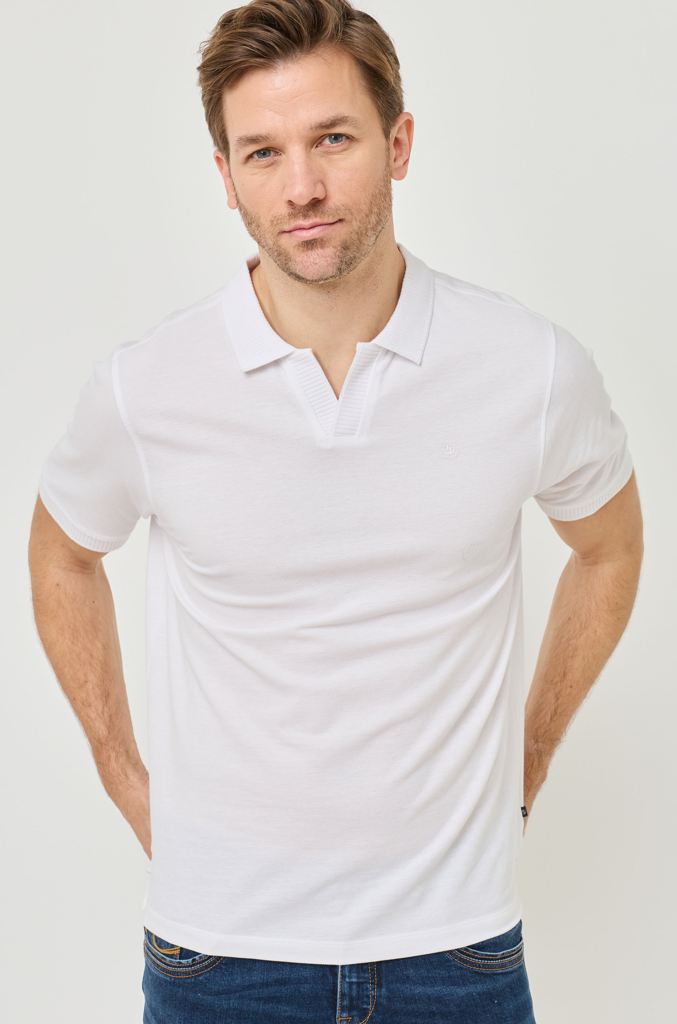 Poloshirt aus Piqué-Qualität