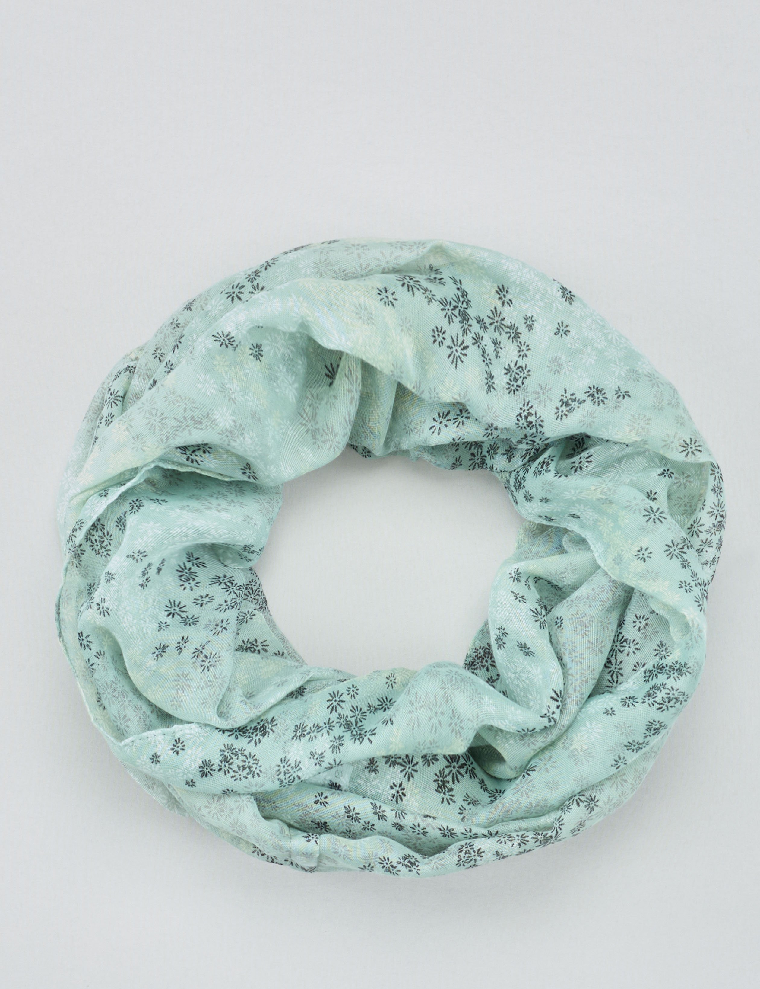 Tuch in Loopform, Blümchenmuster