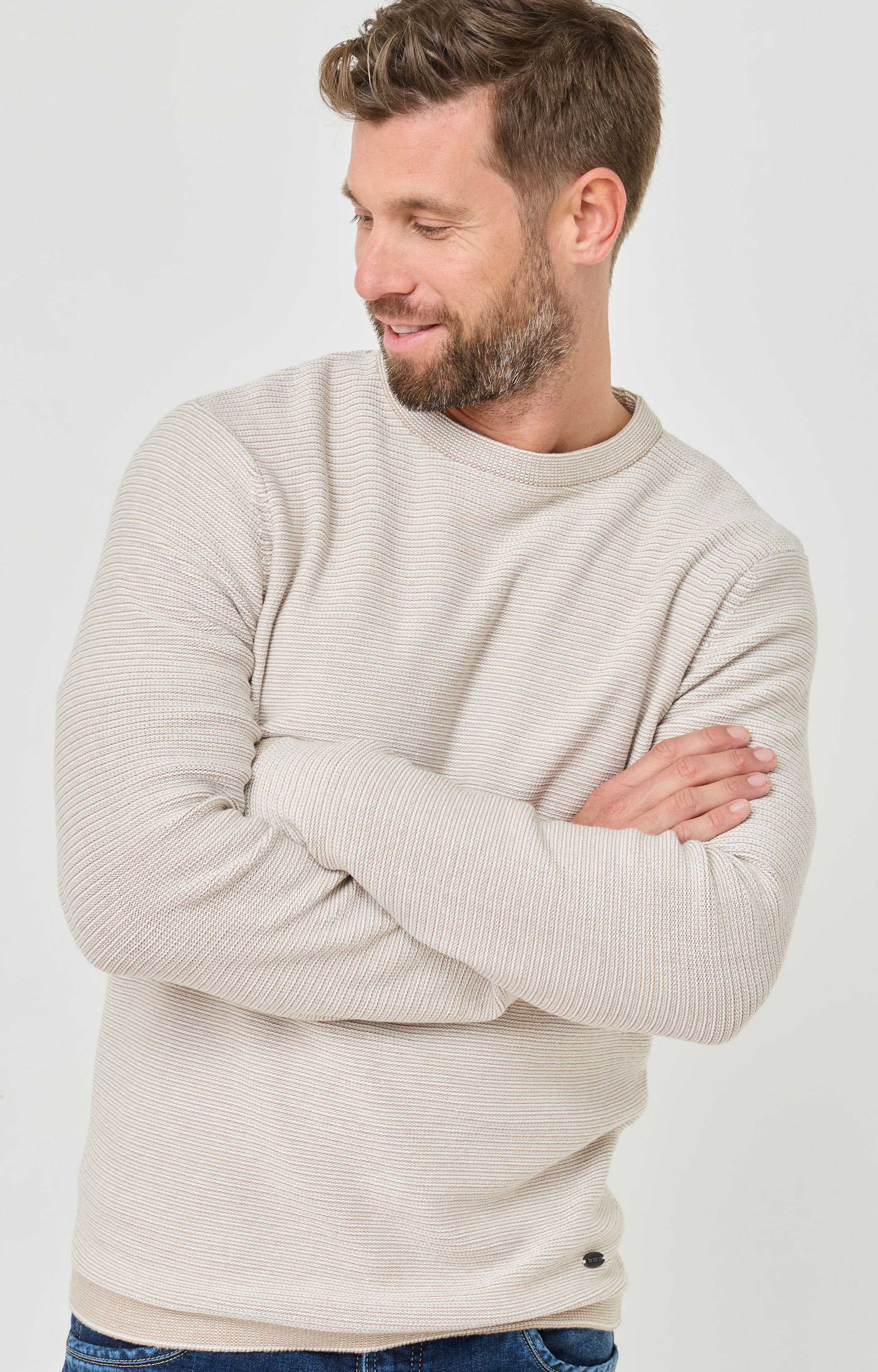 Allrounder: Pullover m. Struktur