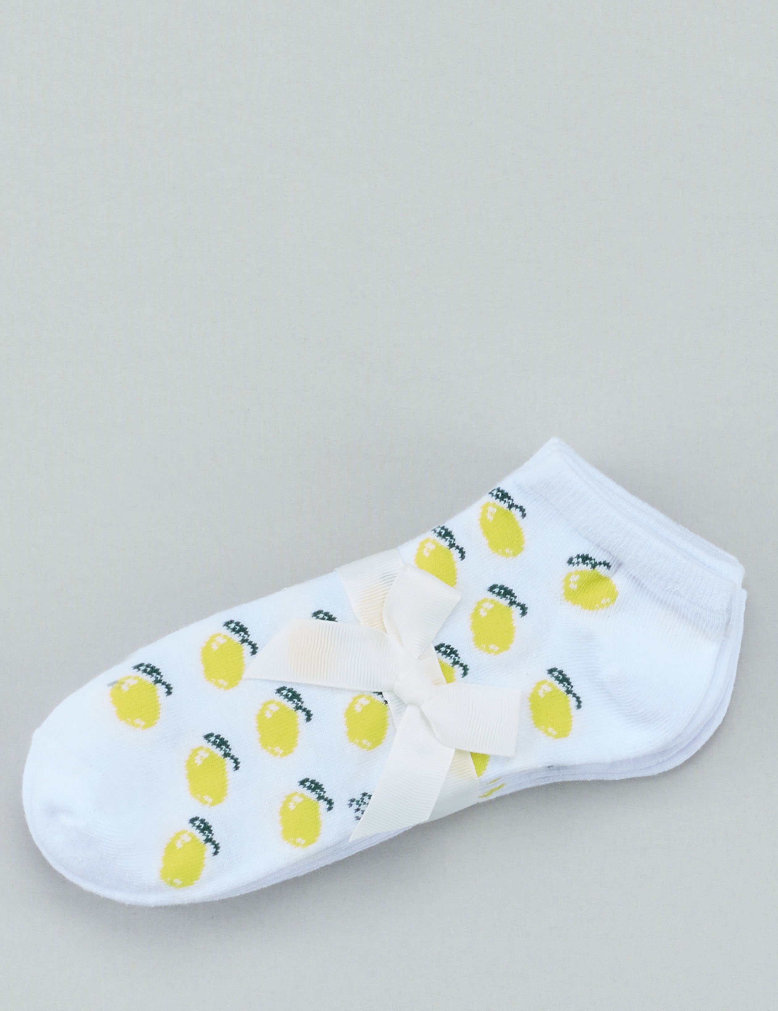 3er Set Sneaker-Socken mit Früchten