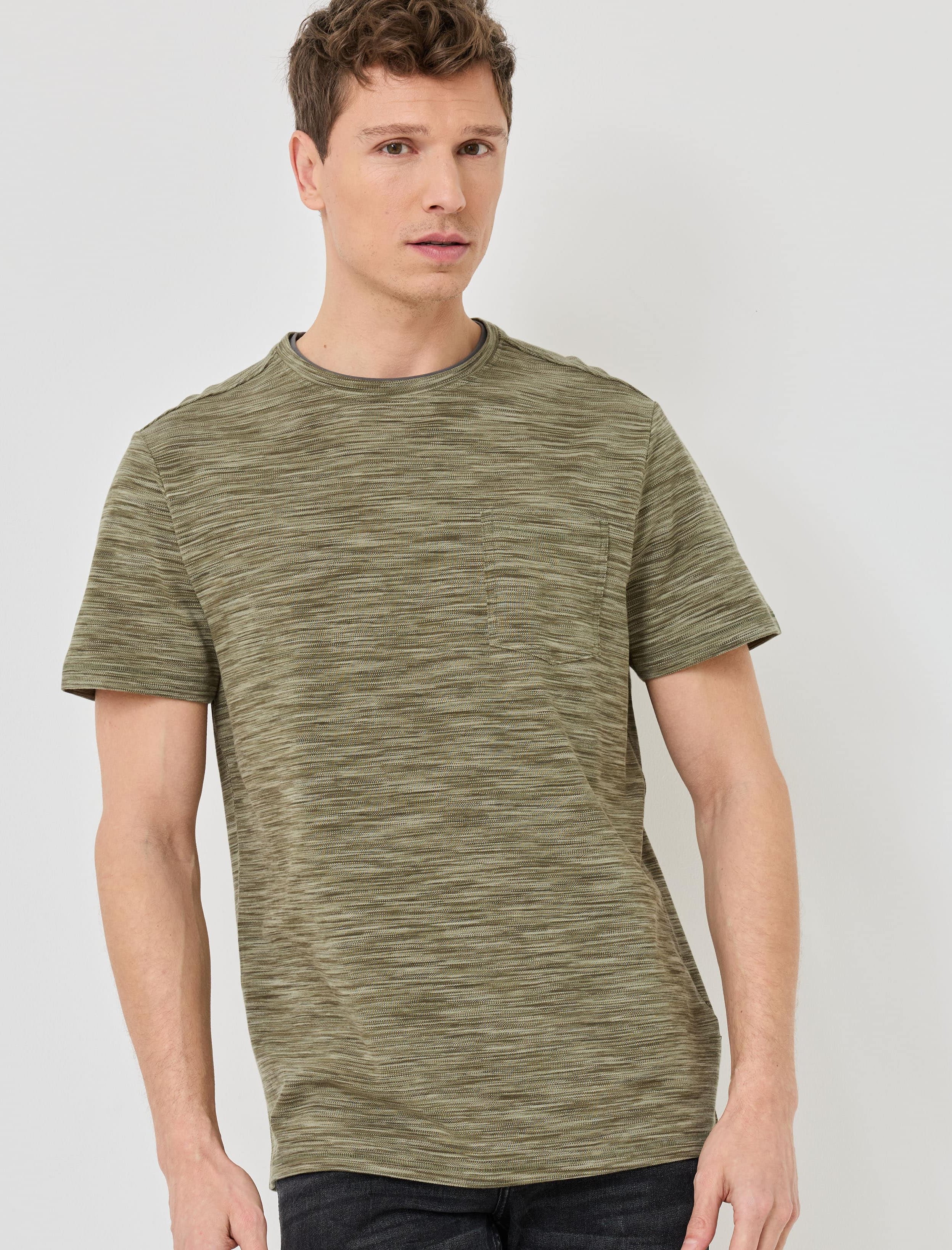 Shirt aus Effektgarn, Brusttasche