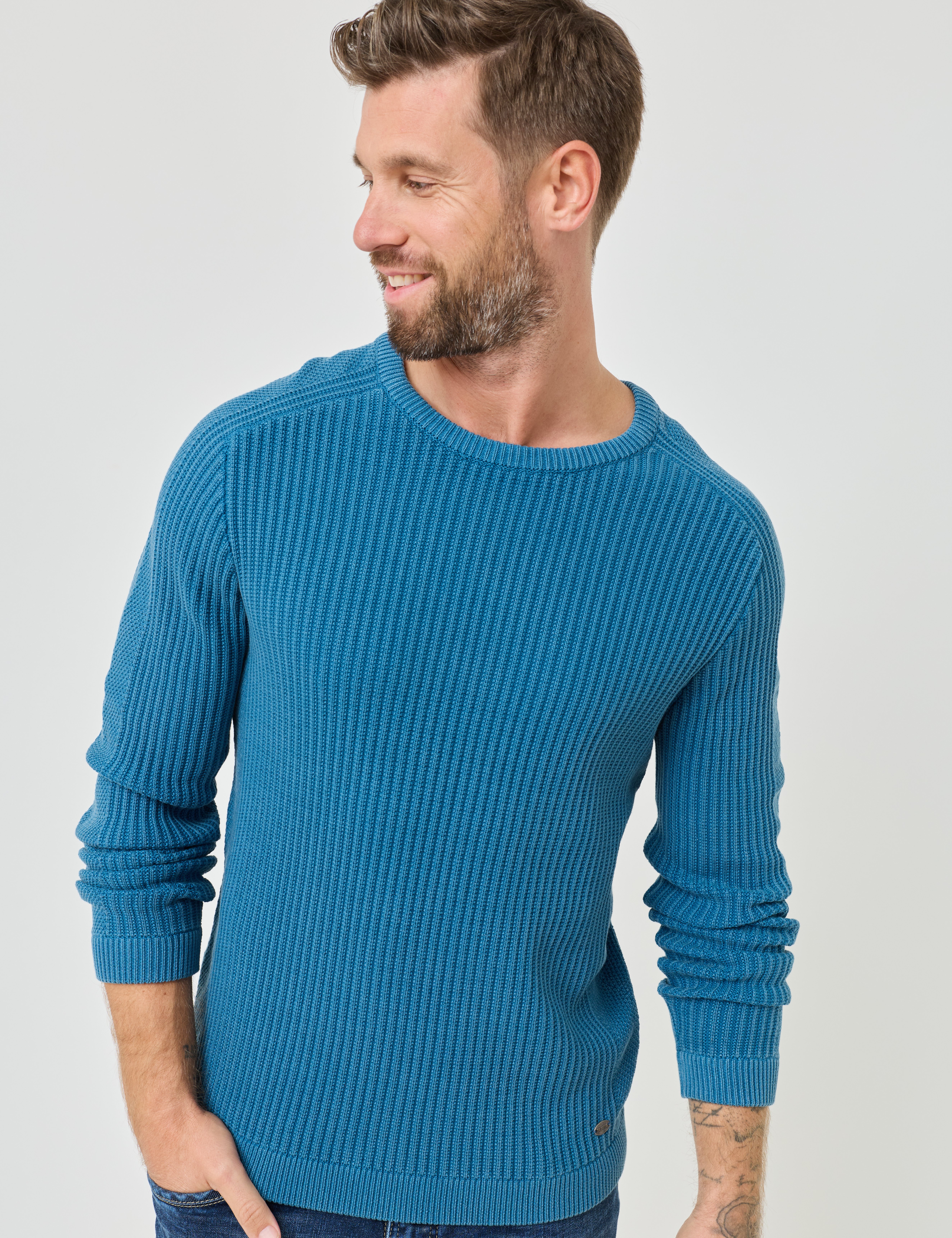 Baumwoll-Pullover, Struktur-Muster