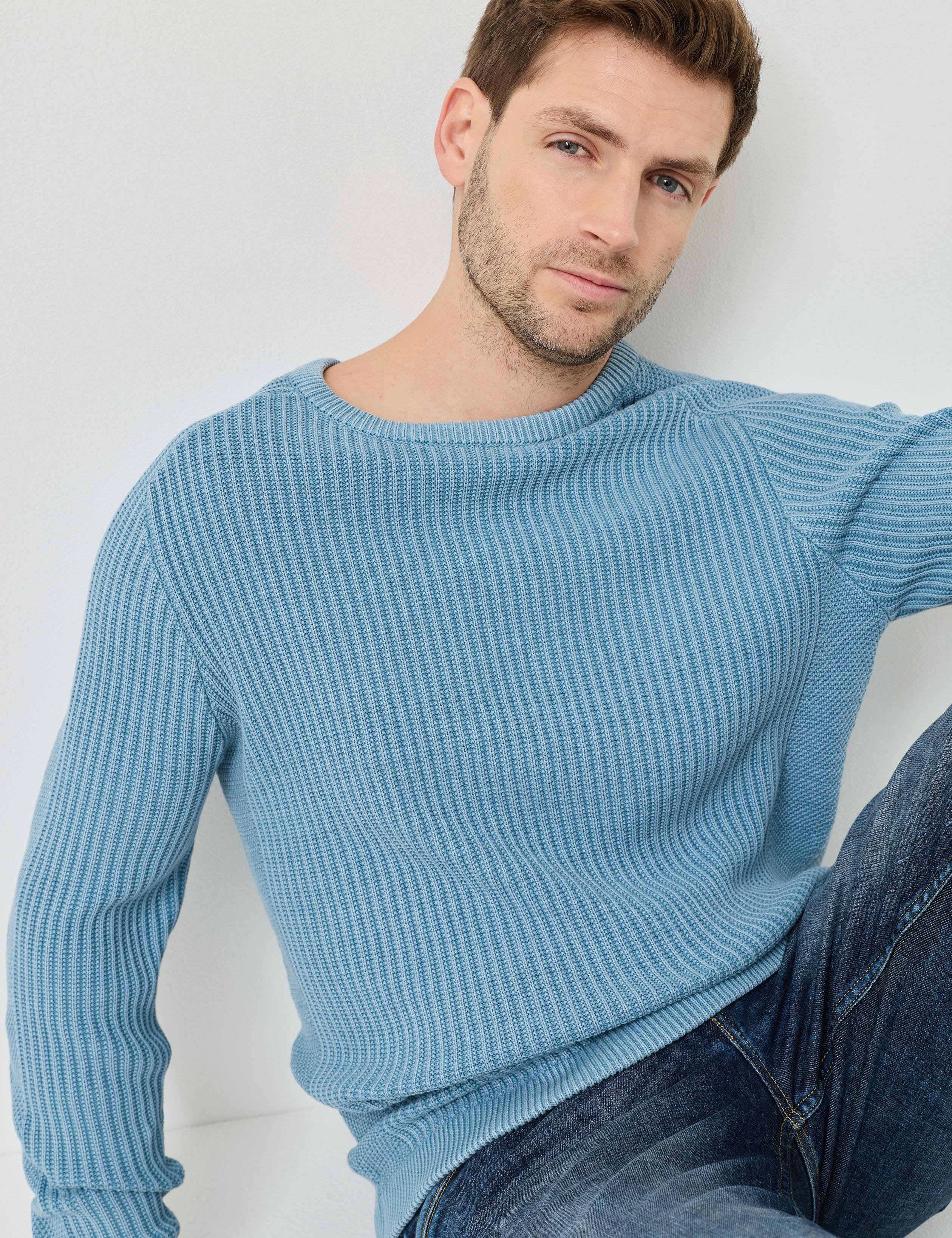 Baumwoll-Pullover, Struktur-Muster