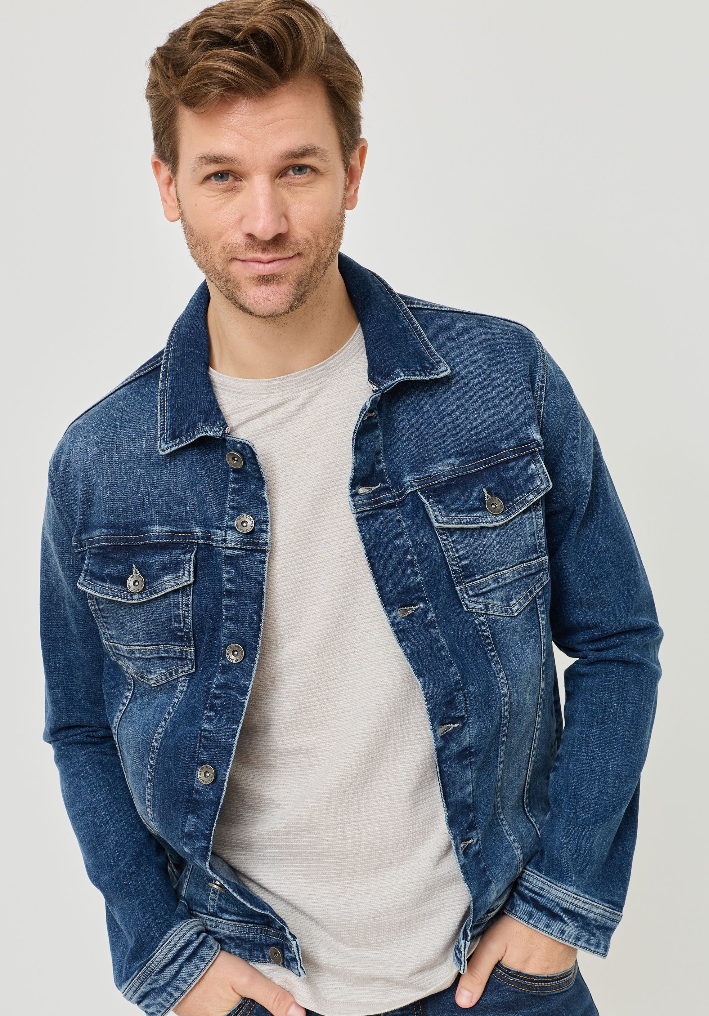 Jeansjacke im Western-Style