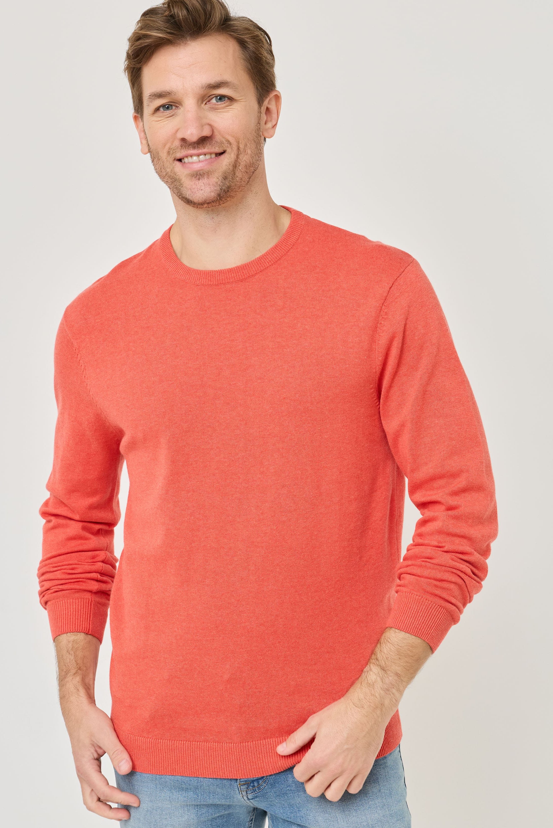 Basic-Pullover mit Rundhals