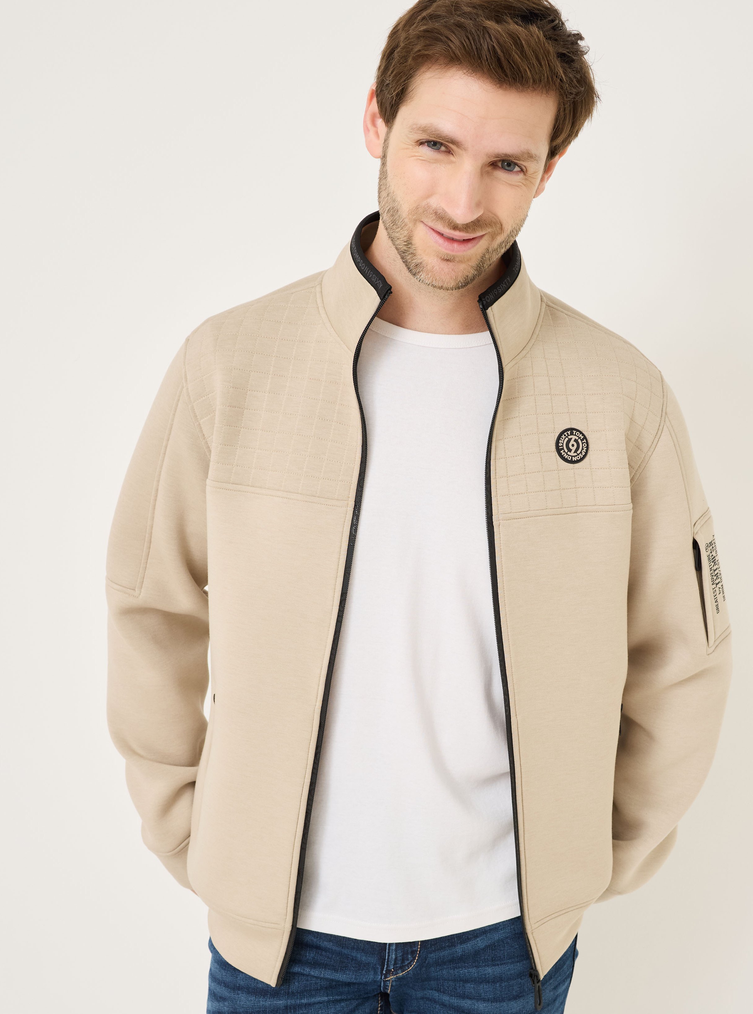 Jacke aus robustem Scuba-Sweat