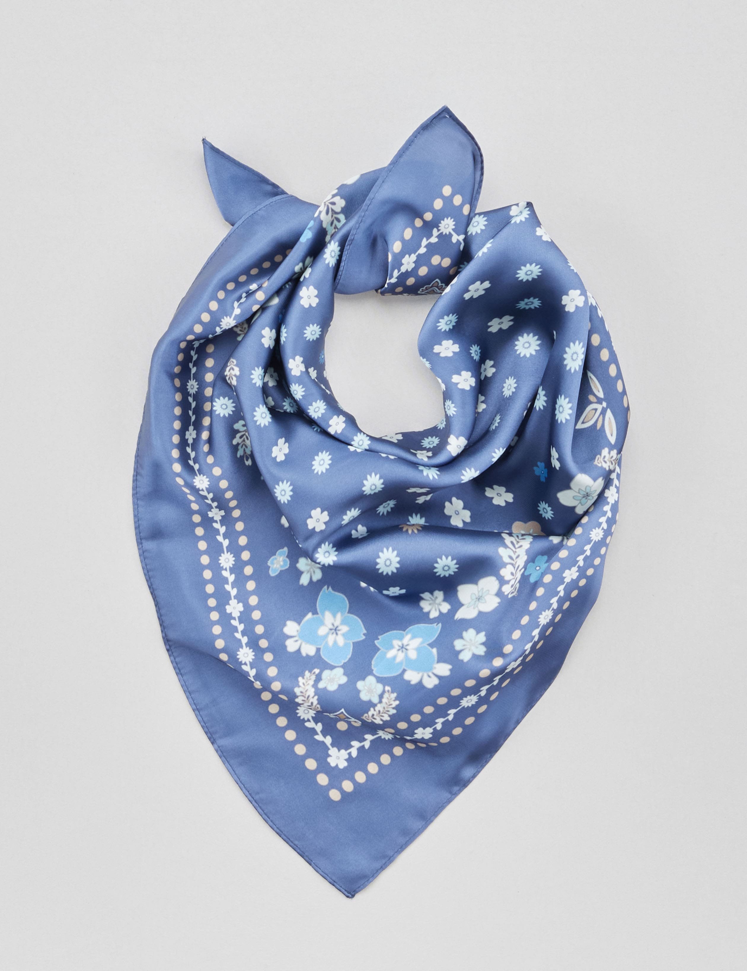 Gemustertes Nicki-Tuch aus Satin