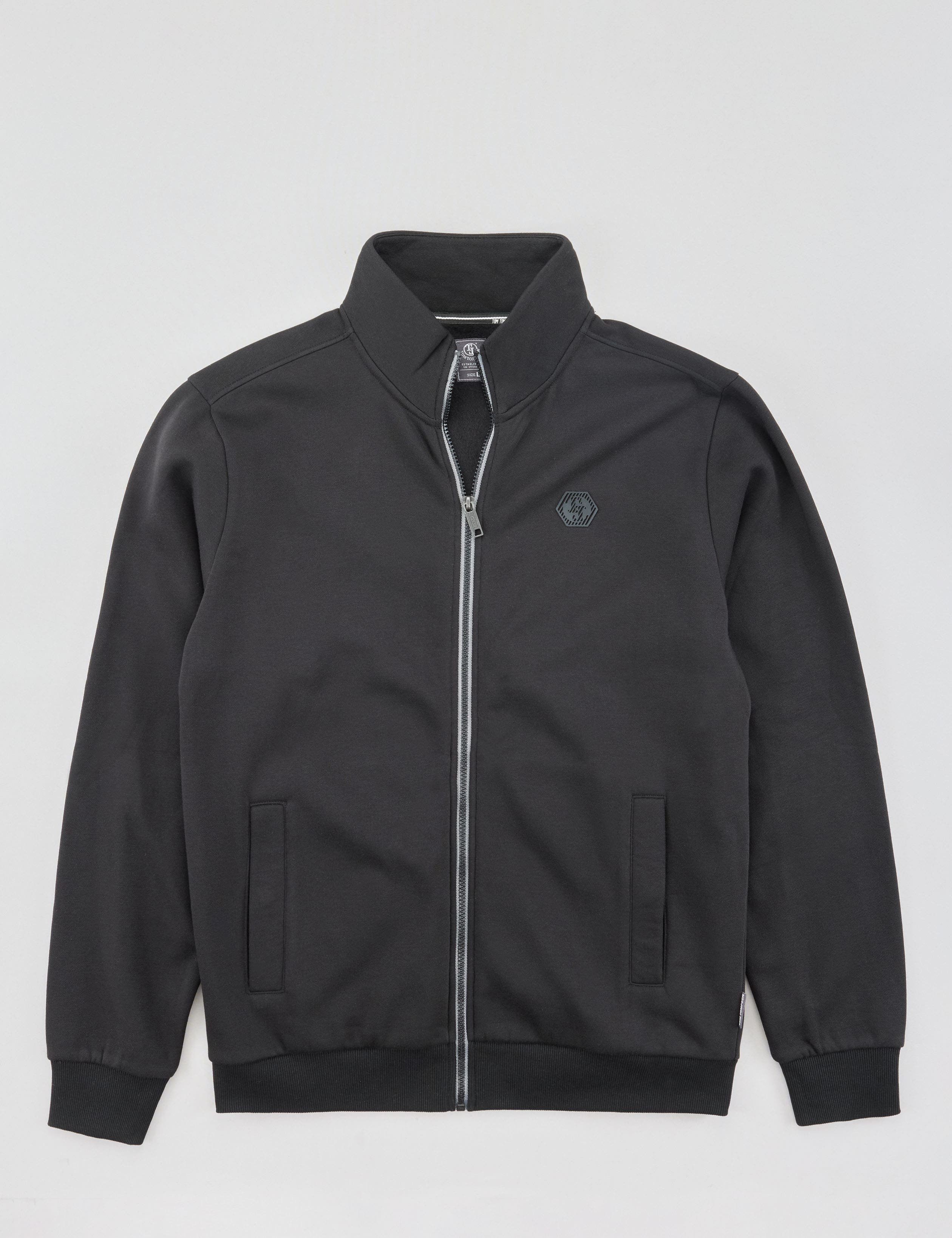 Softe Sweatjacke mit Stehkragen