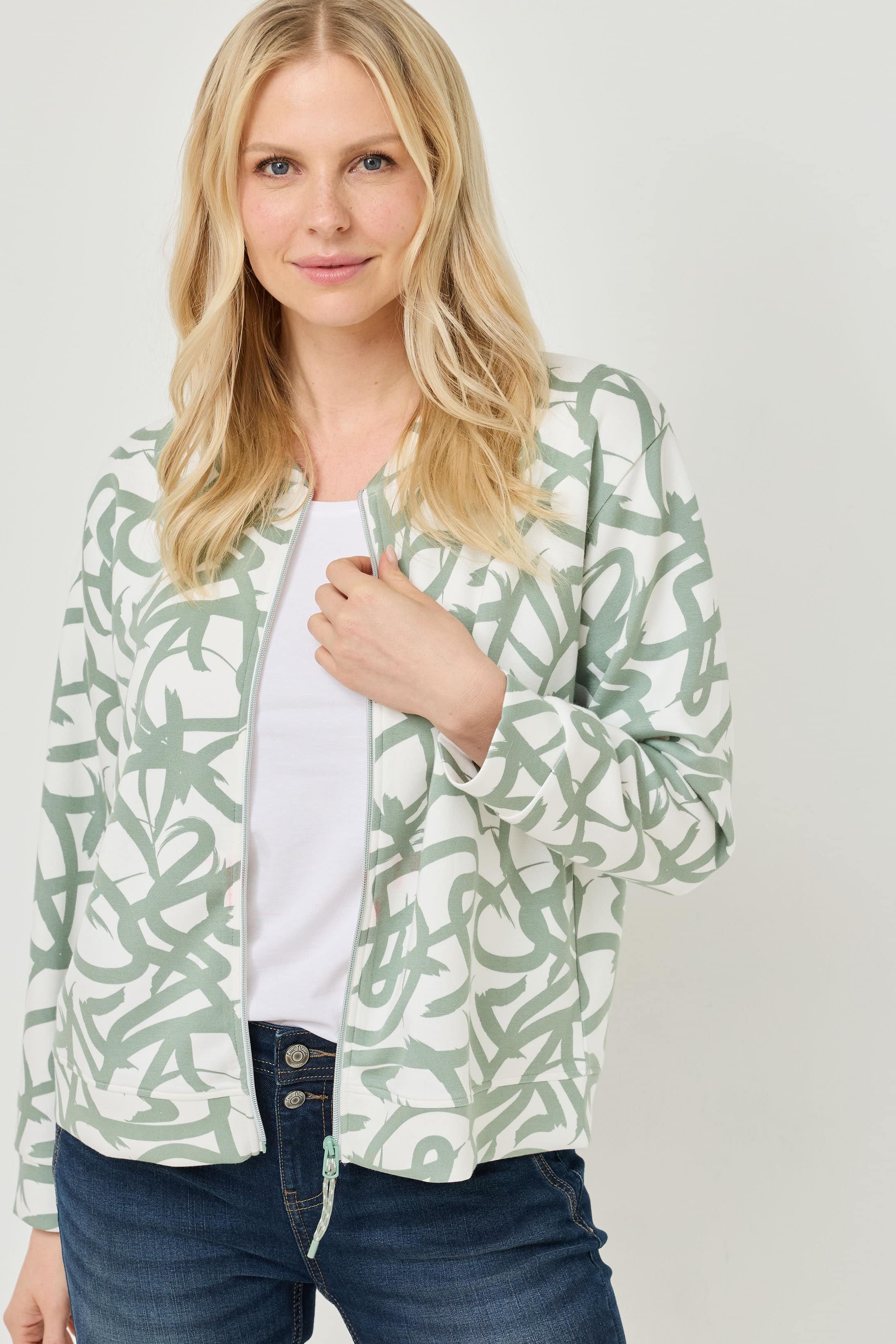 Extrasofte Shirtjacke mit Print