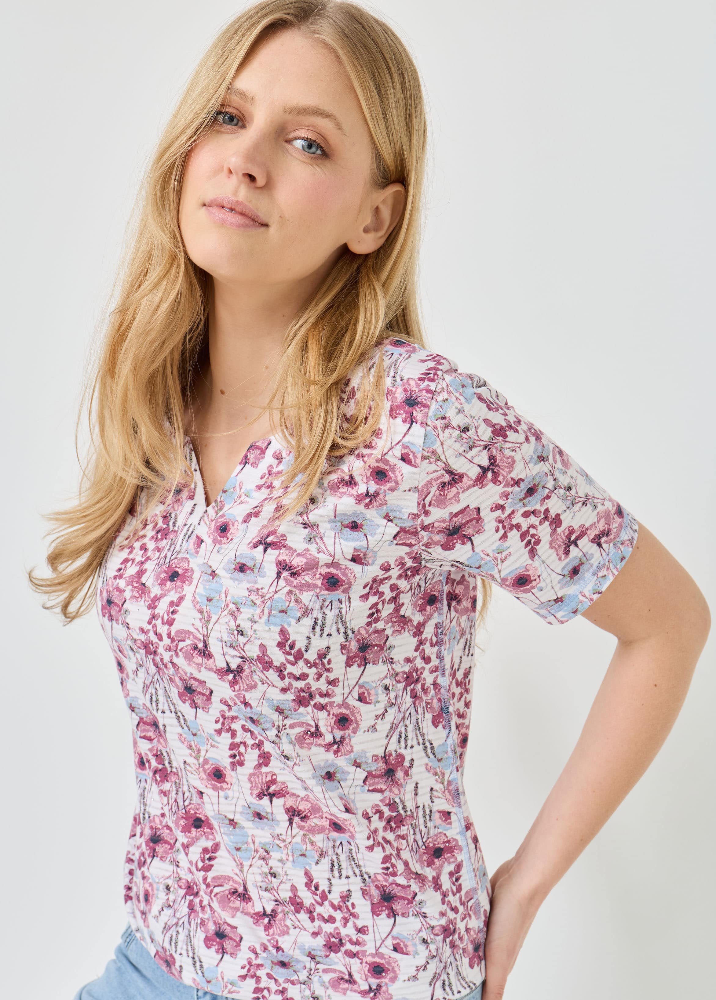 Luftiges Shirt Ausbrenner-Qualität