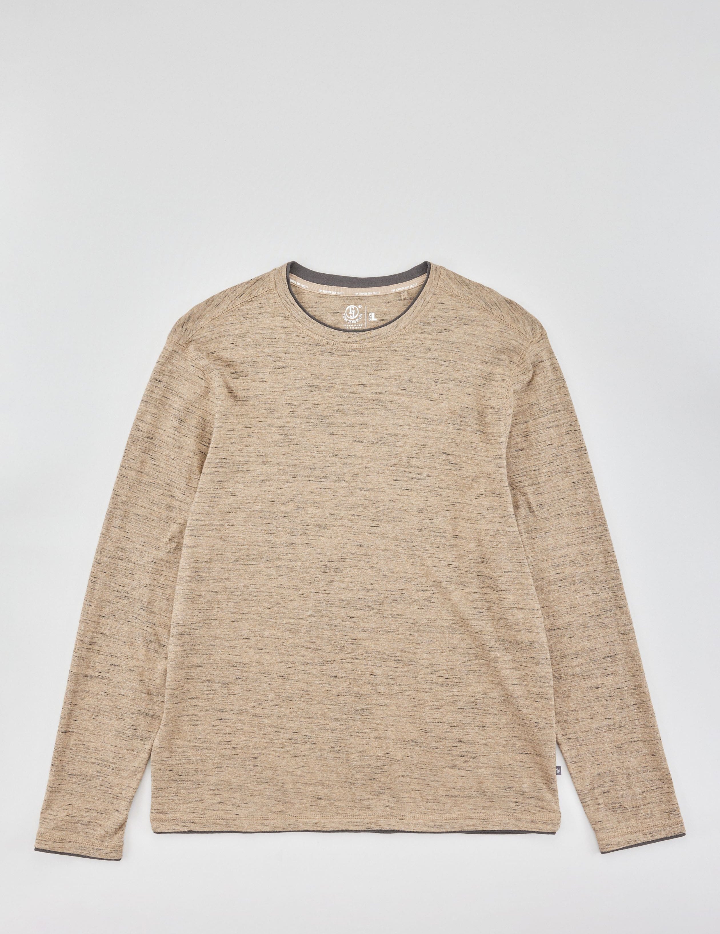 Legeres Longsleeve, Melange-Optik