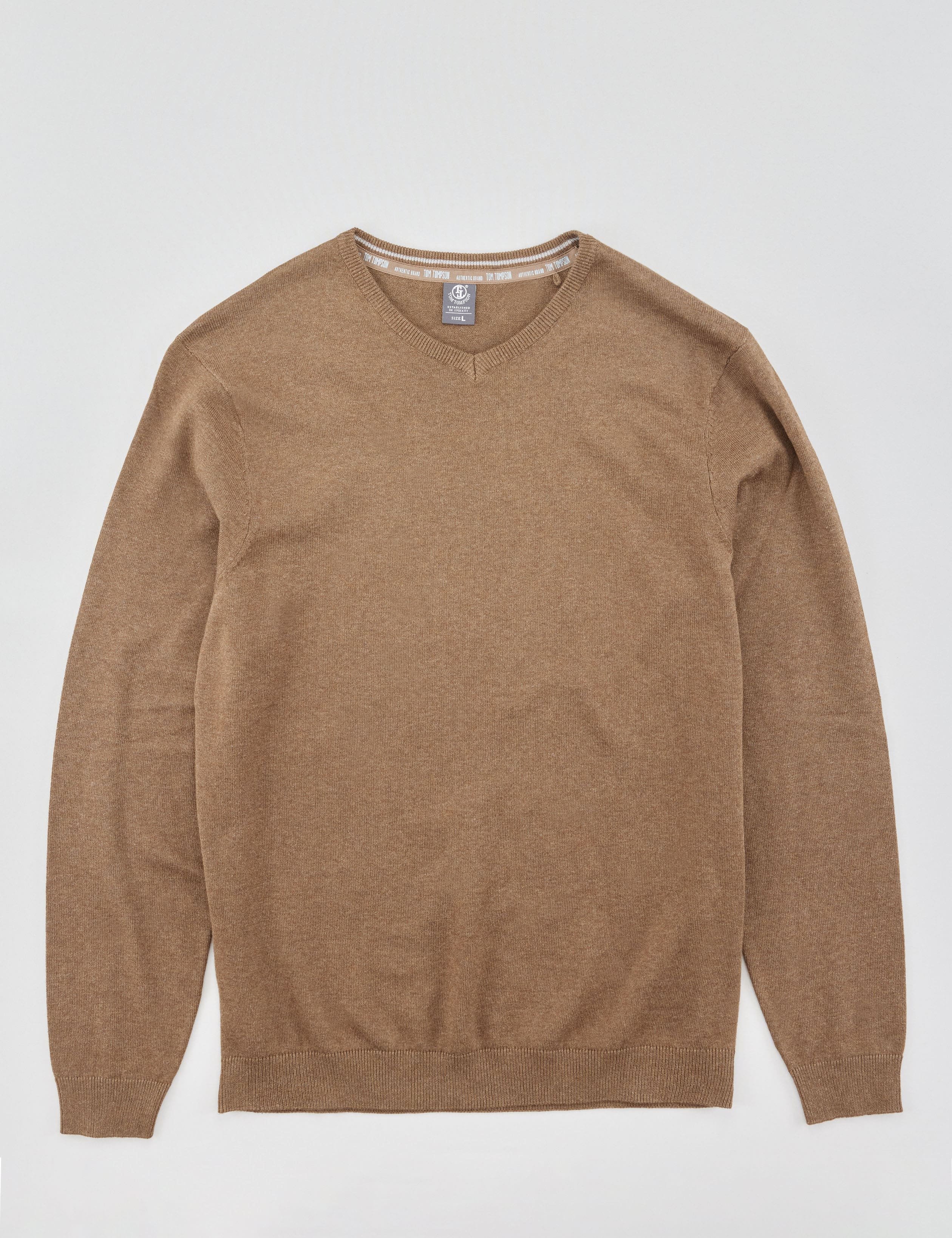 Basic Pullover mit V-Ausschnitt