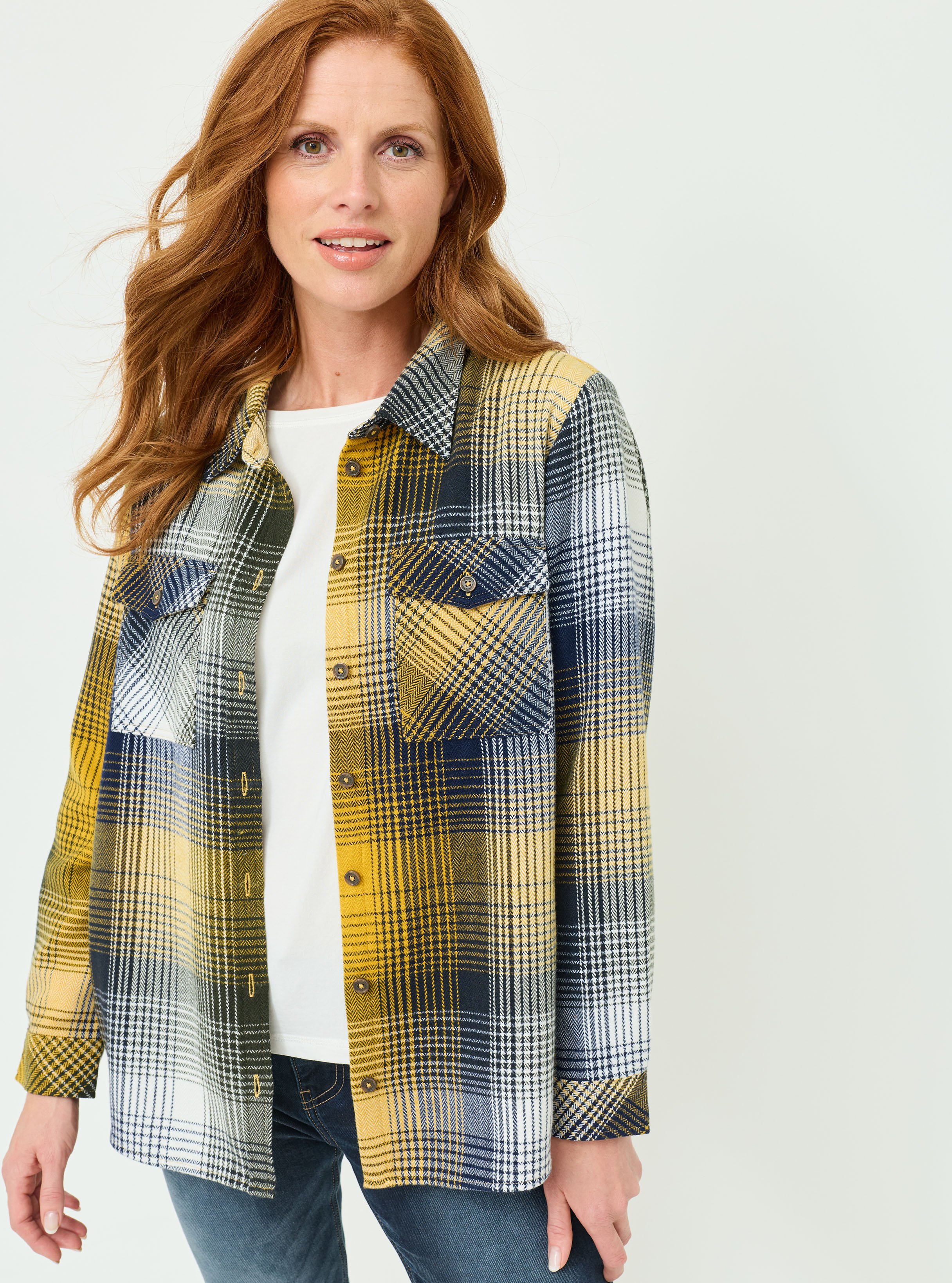 Overshirt mit Karo-Muster