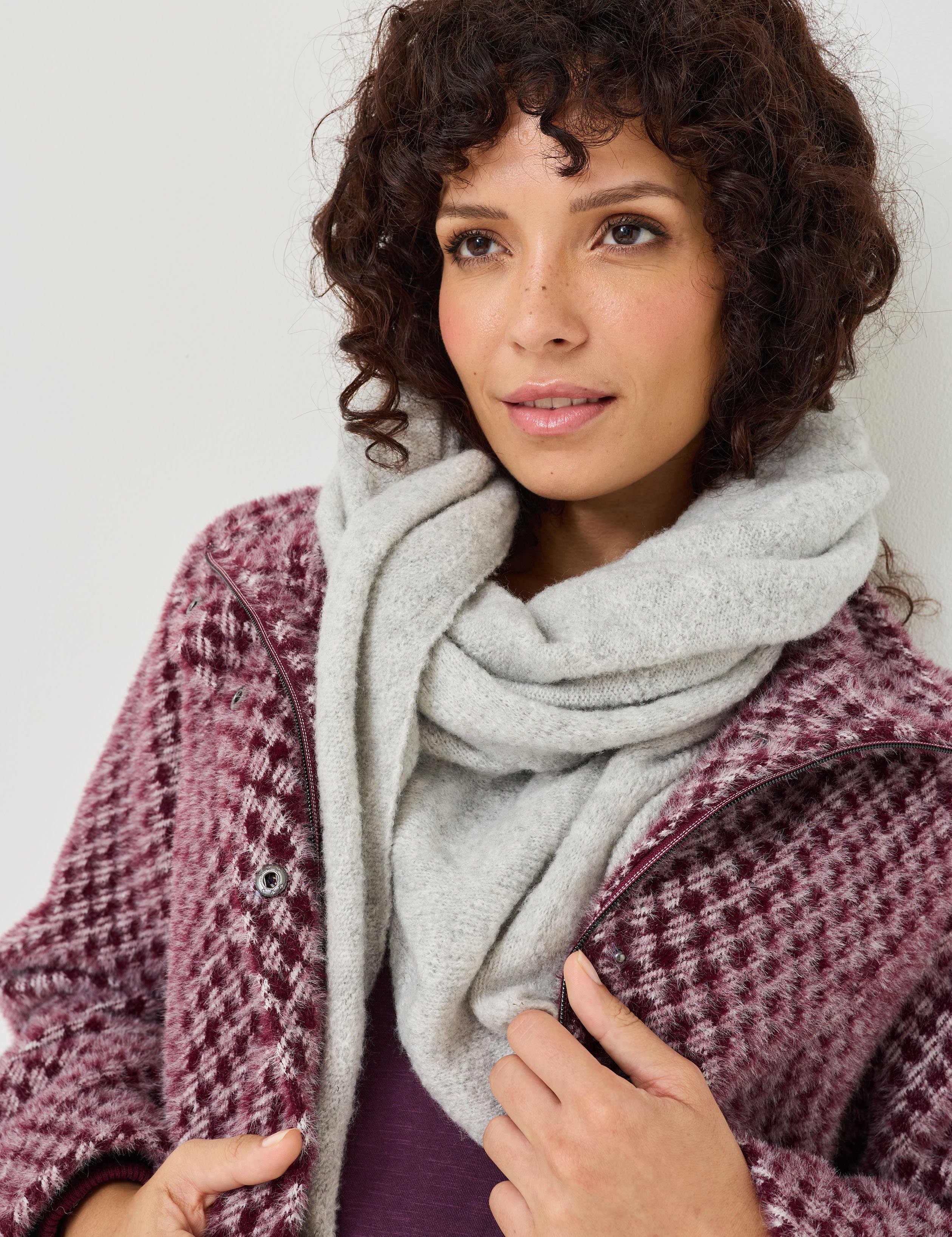 Dreiecks-Schal, softer Feinstrick