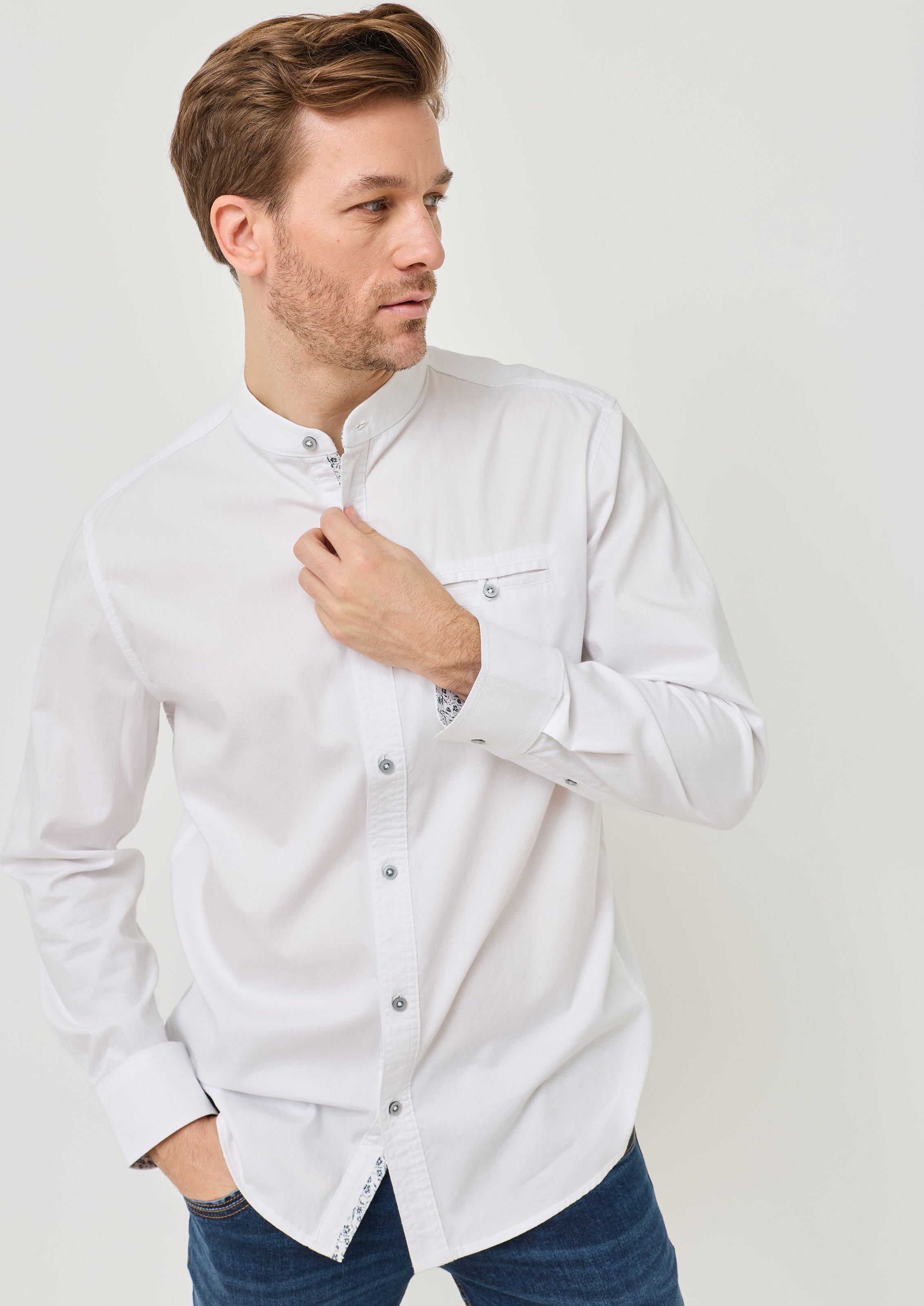 Allrounder: Hemd mit Struktur