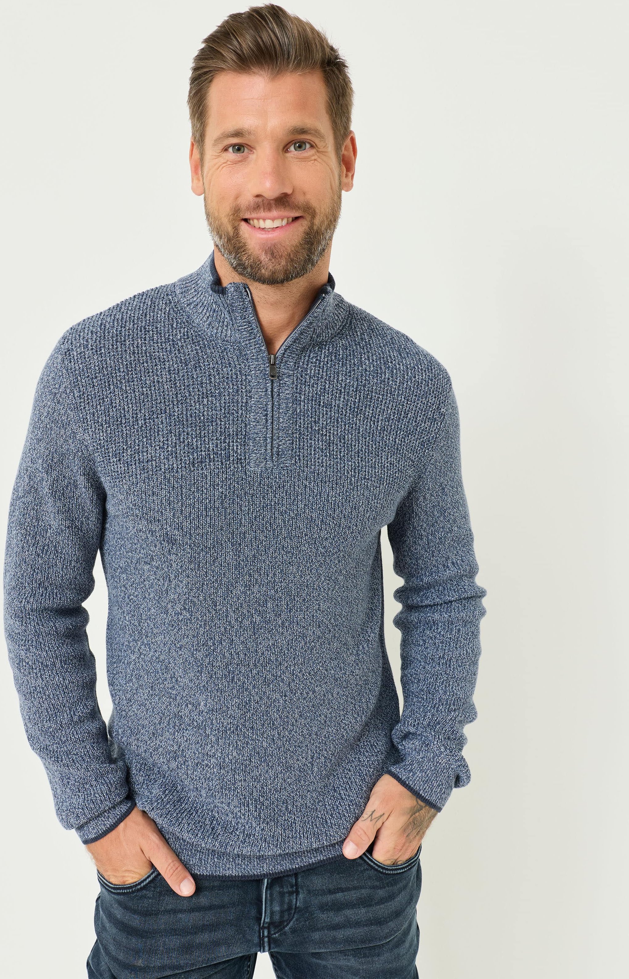 Strick-Troyer aus Baumwolle