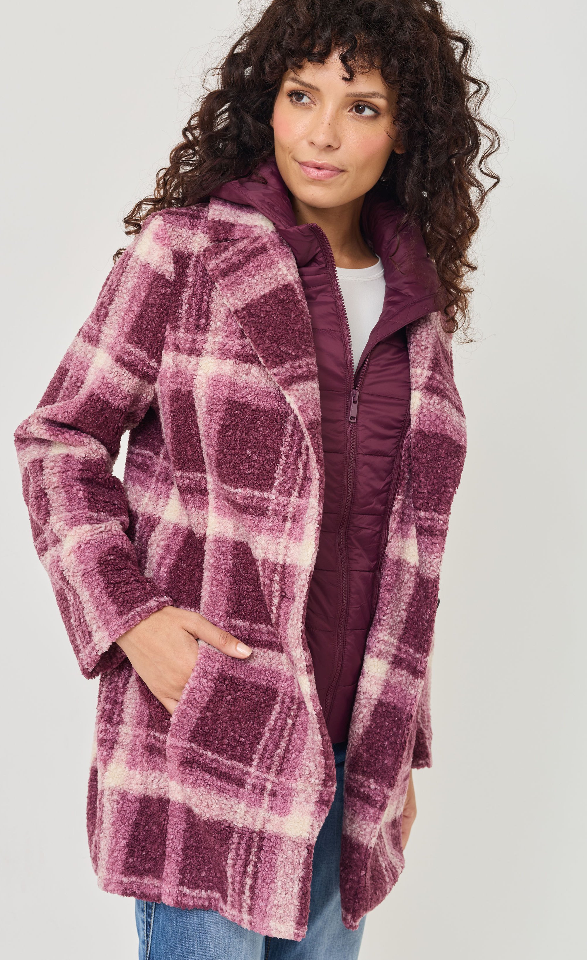 Teddyoptik-Mantel, Einsatz u.Kapuze