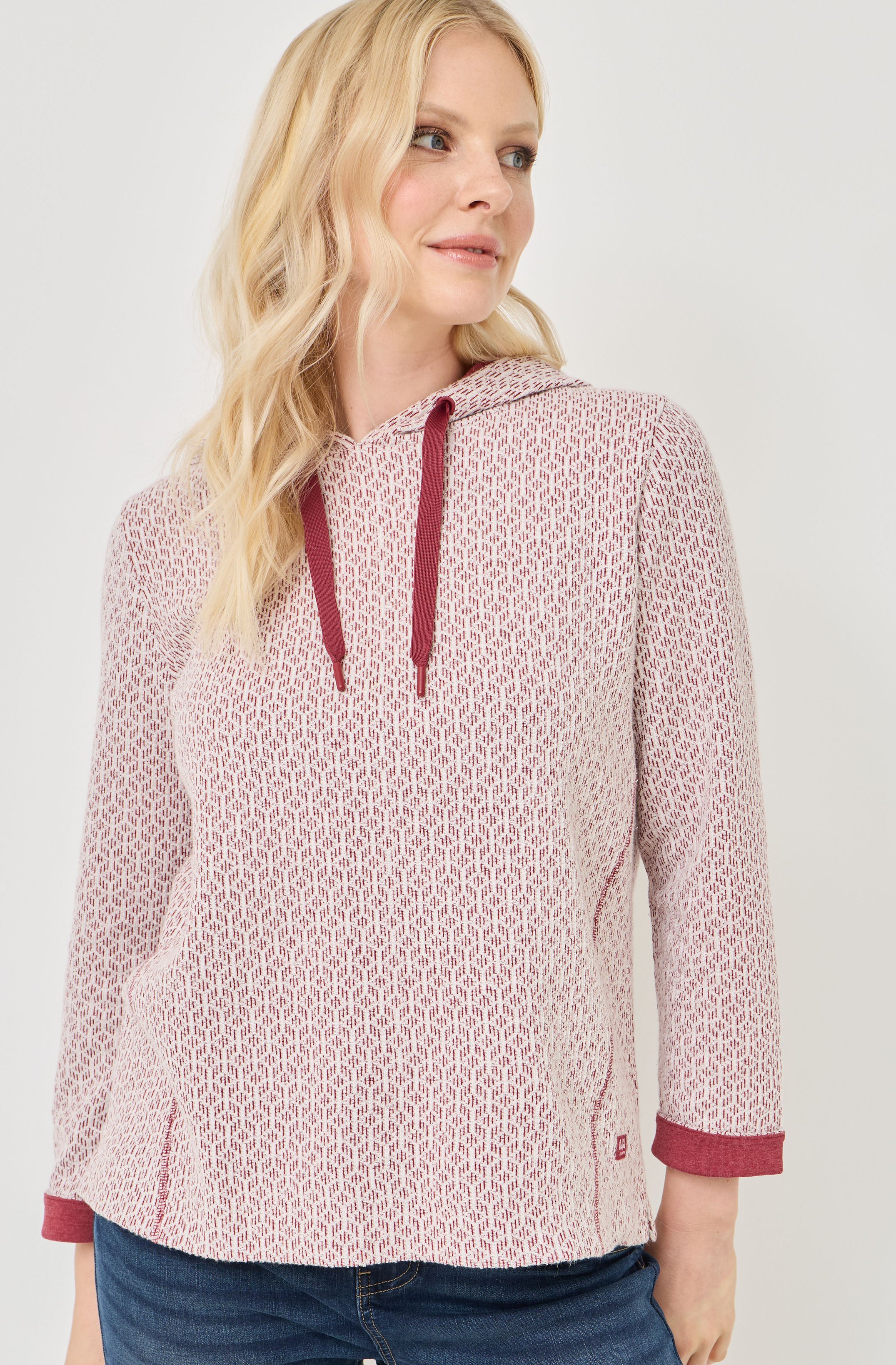 Kapuzen-Sweat mit schönem Muster