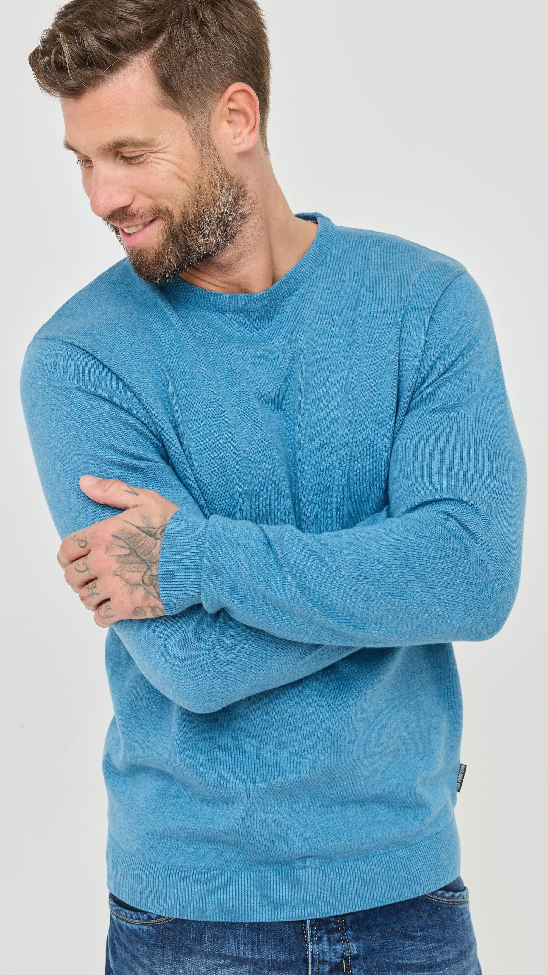 Basic-Pullover mit Rundhals