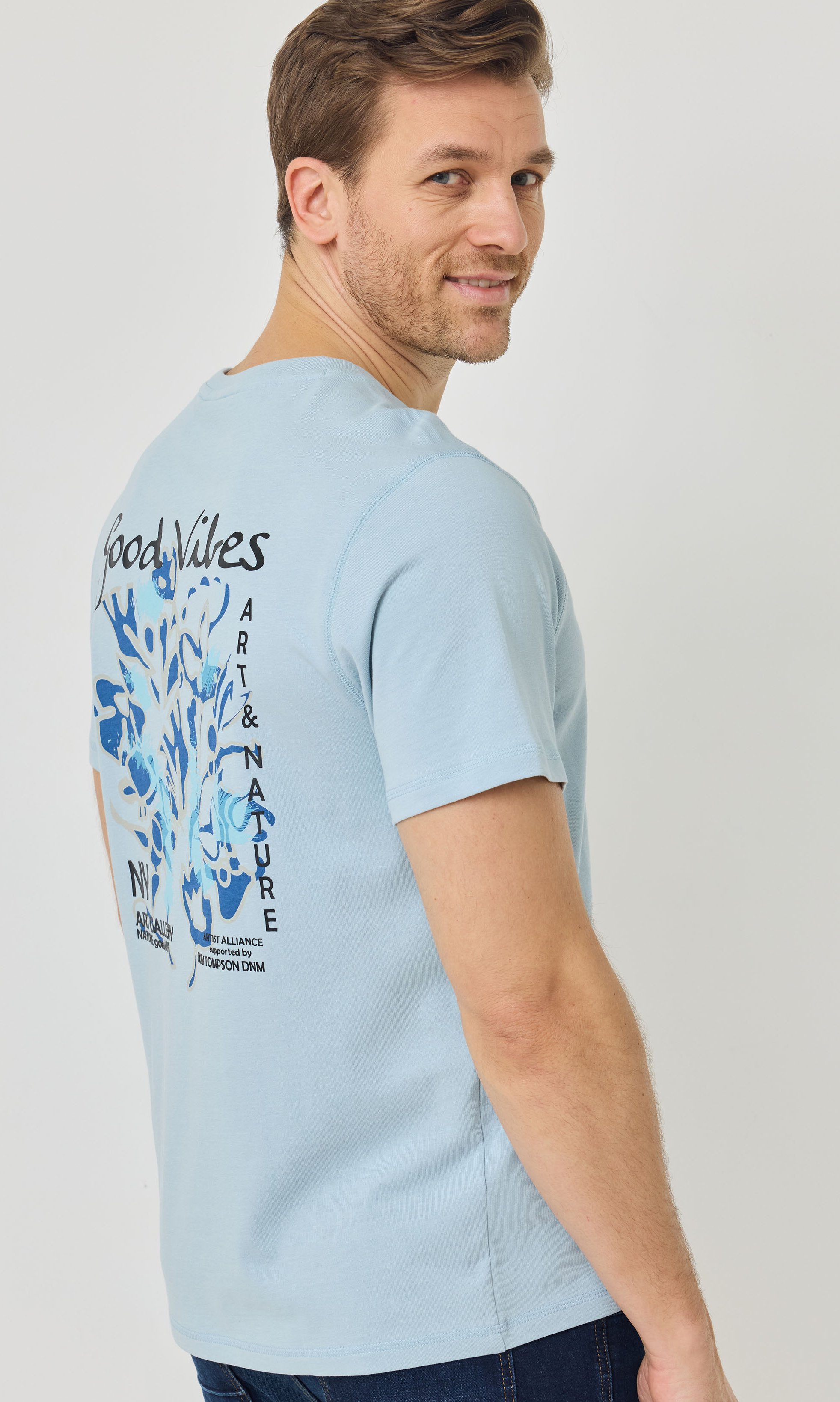 Weiches T-Shirt mit Rückenprint