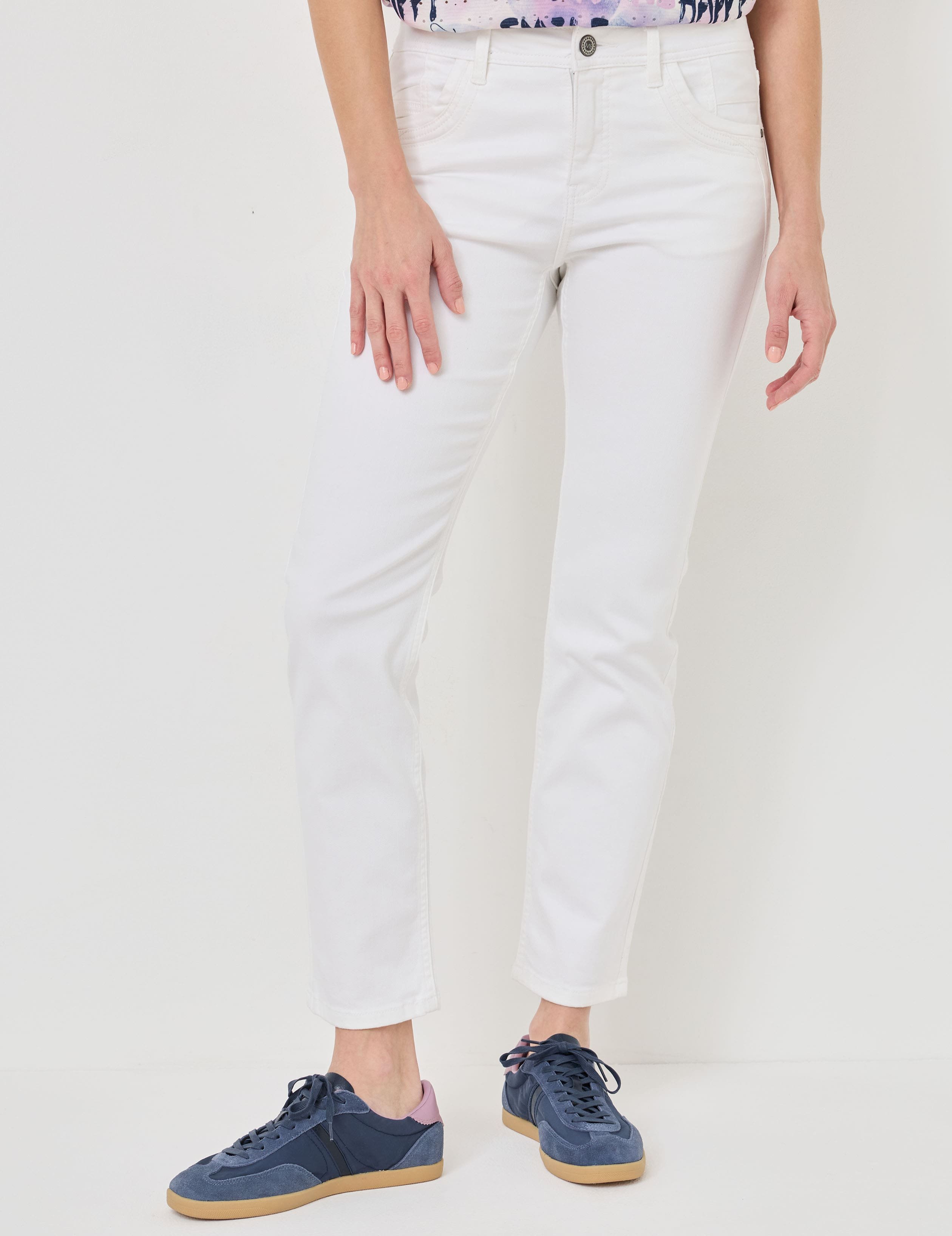 Weiße Hose im 5 Pocket Style