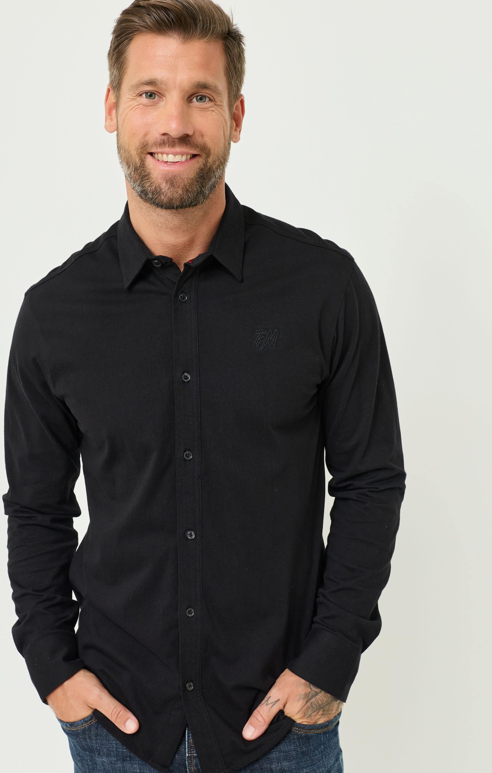 Jersey-Hemd aus Baumwolle