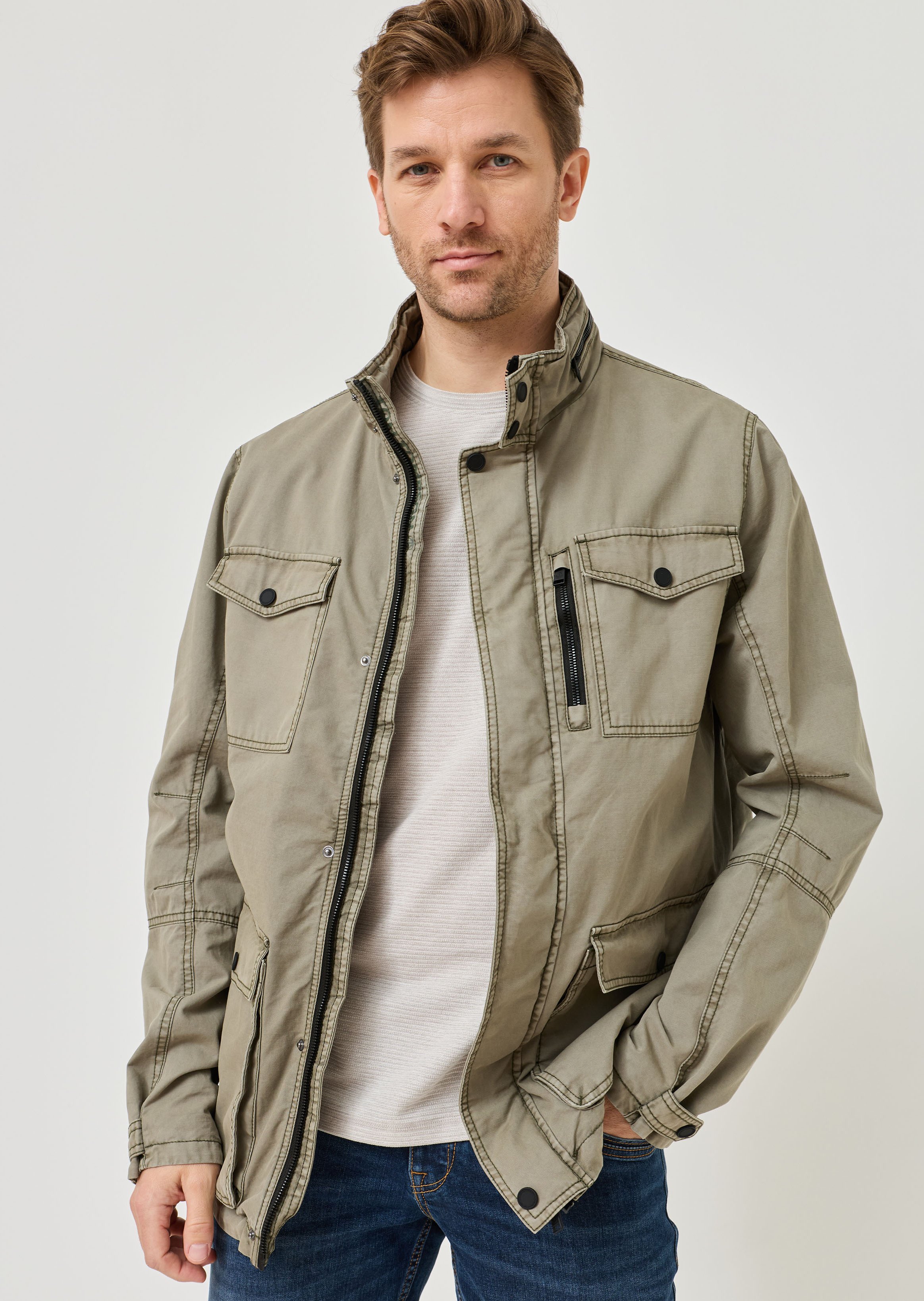 Lässiges Field-Jacket aus Baumwolle