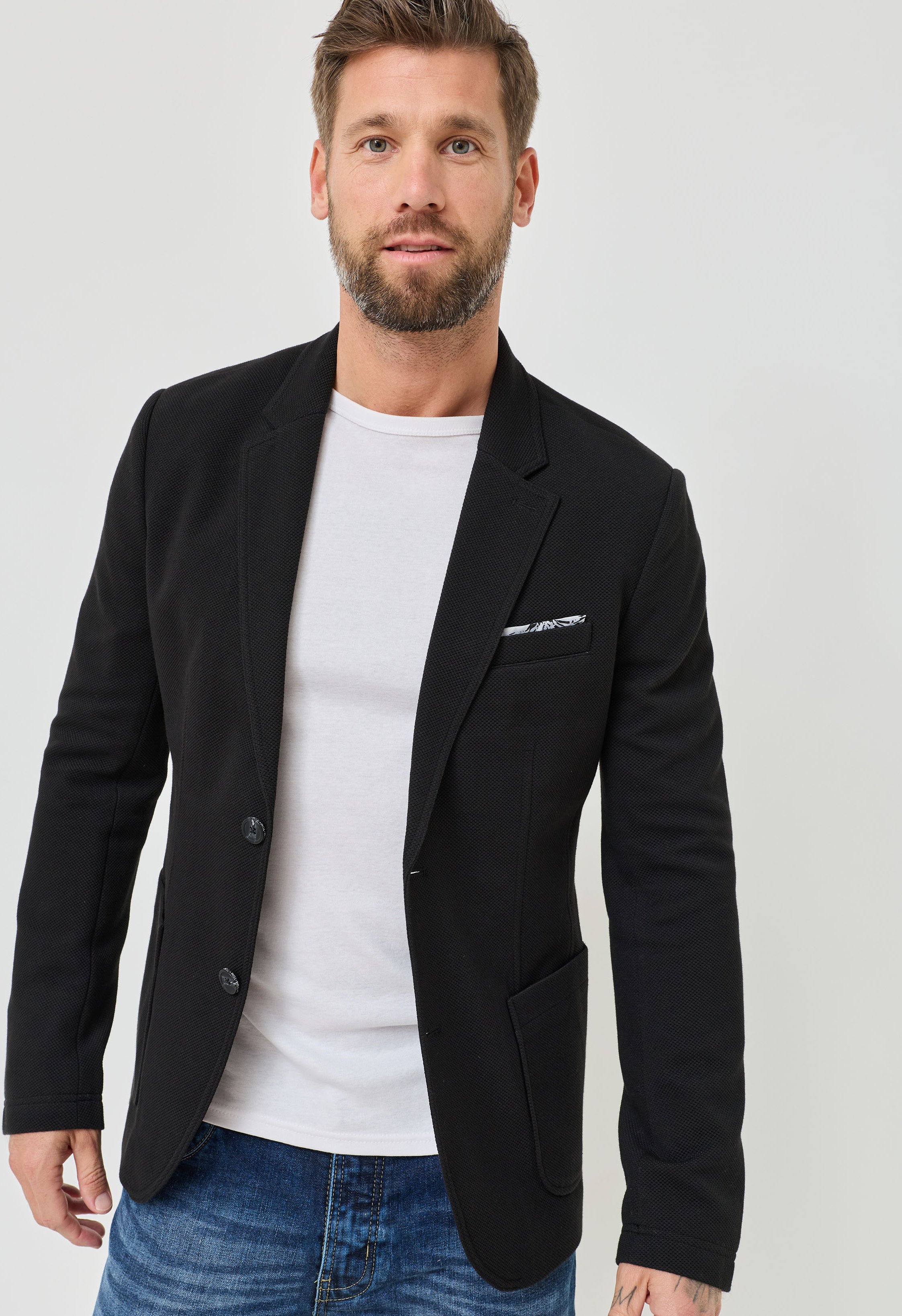 Lässiges Sakko, dezente Struktur