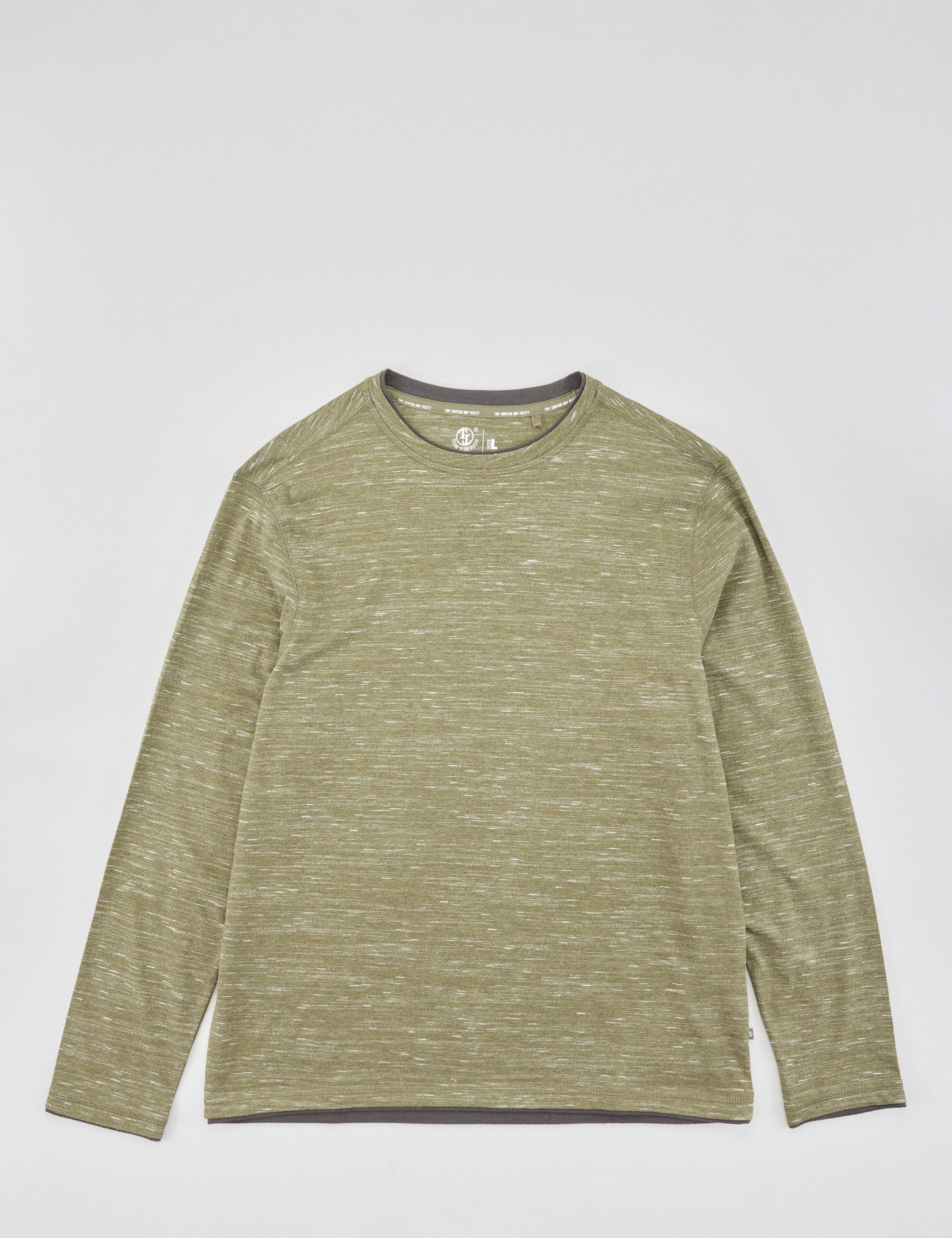Legeres Longsleeve, Melange-Optik