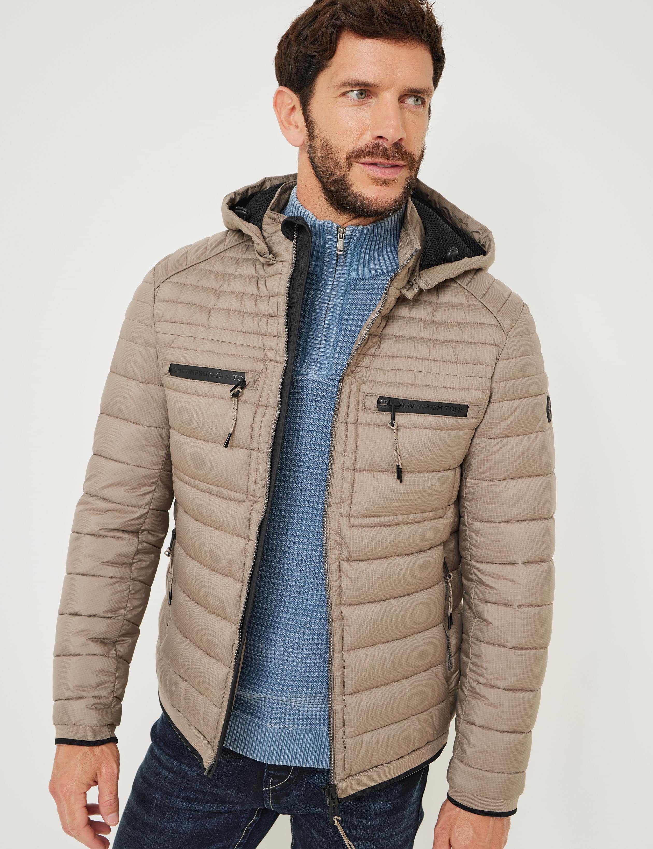 Leicht wattierte Kapuzen-Steppjacke