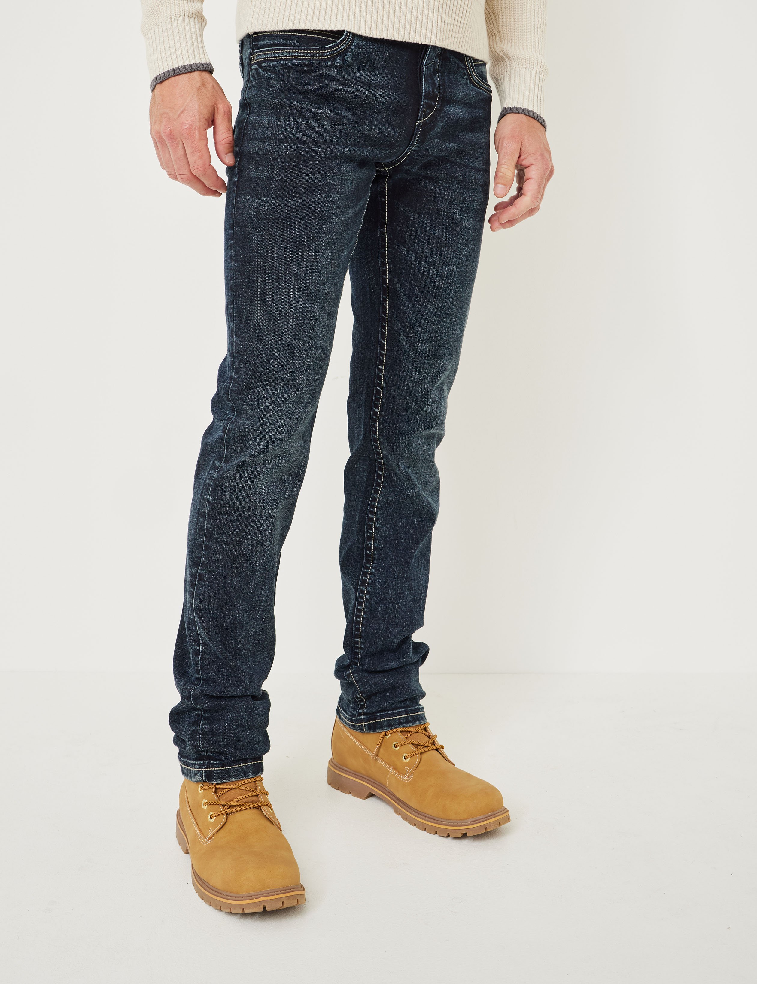 Straight Fit Jeans, medium waist