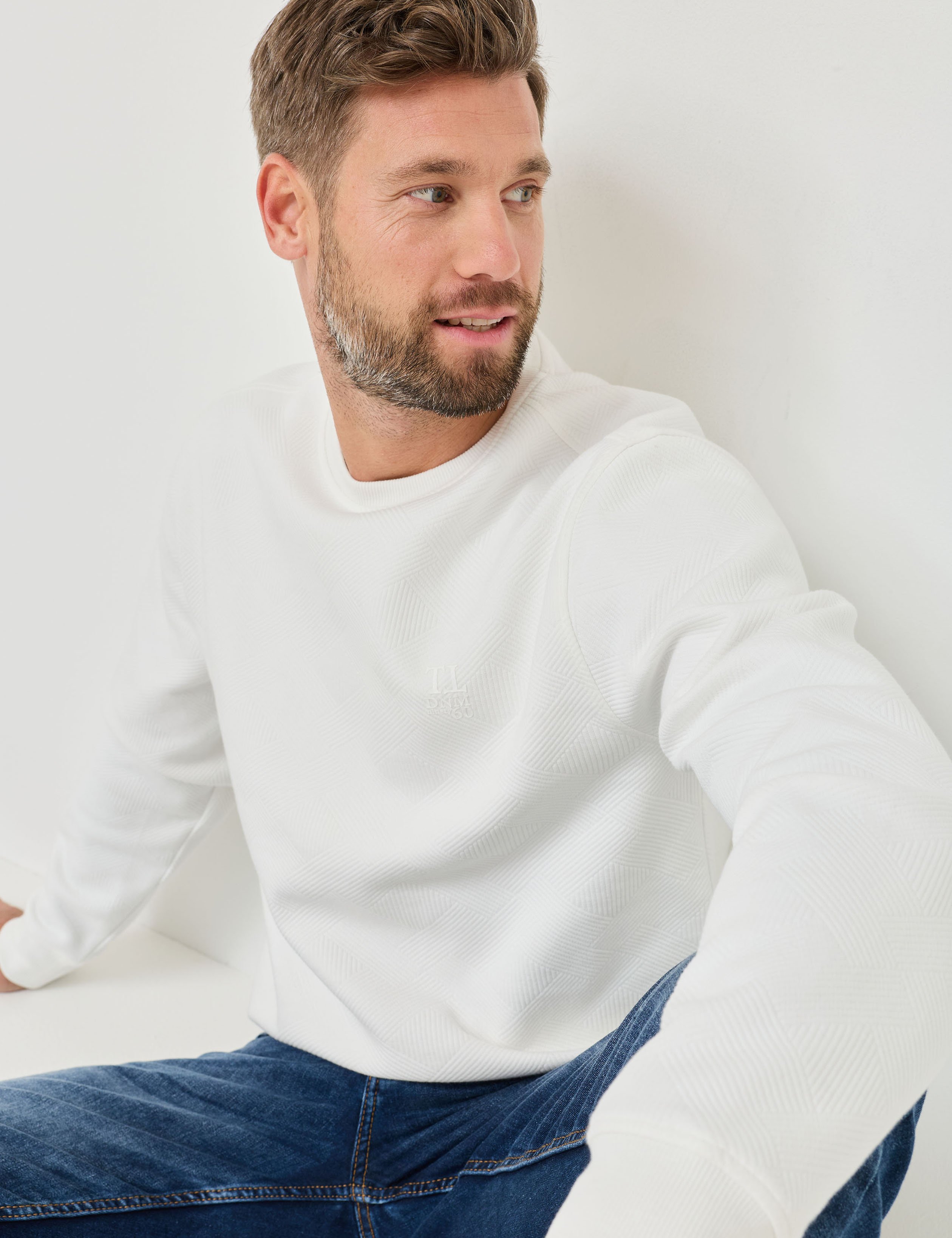 Sweatshirt mit Steppmuster