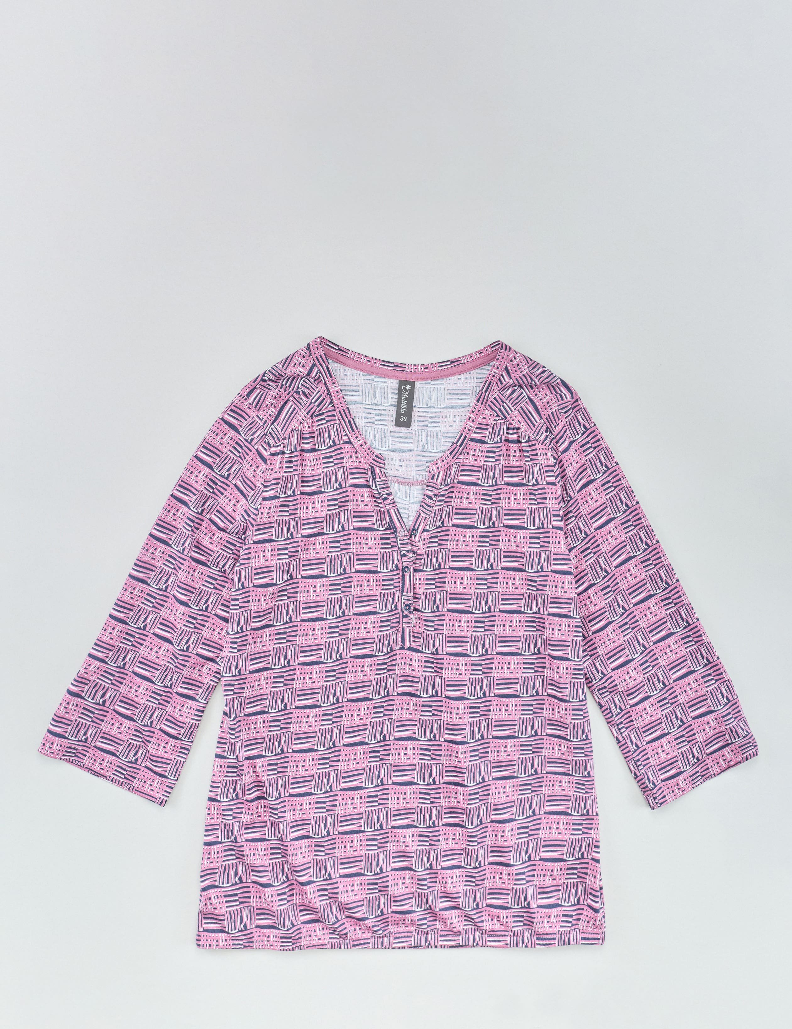 Henleyshirt 3/4 Arm - mit Modal