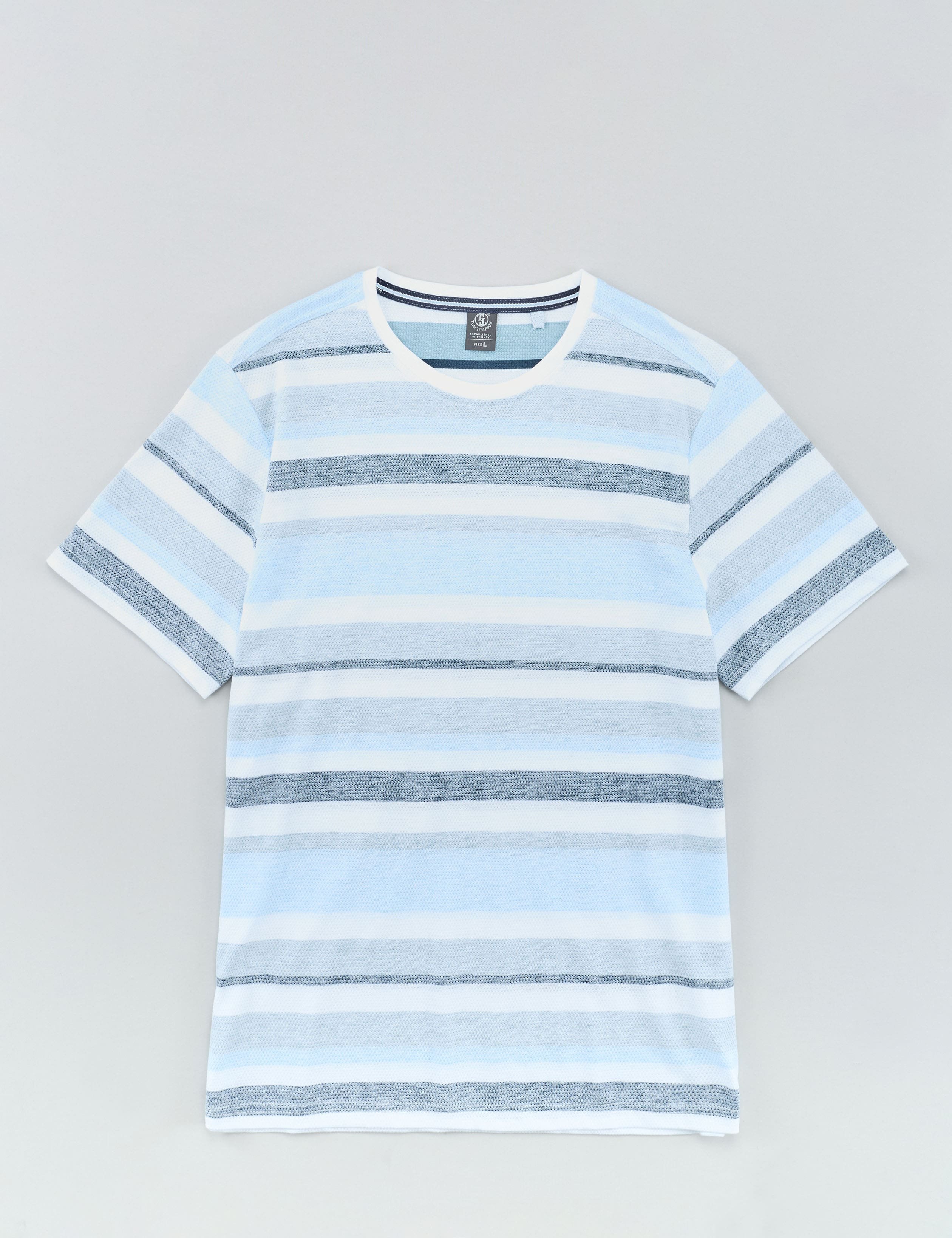 Streifen-Shirt, inside out Print