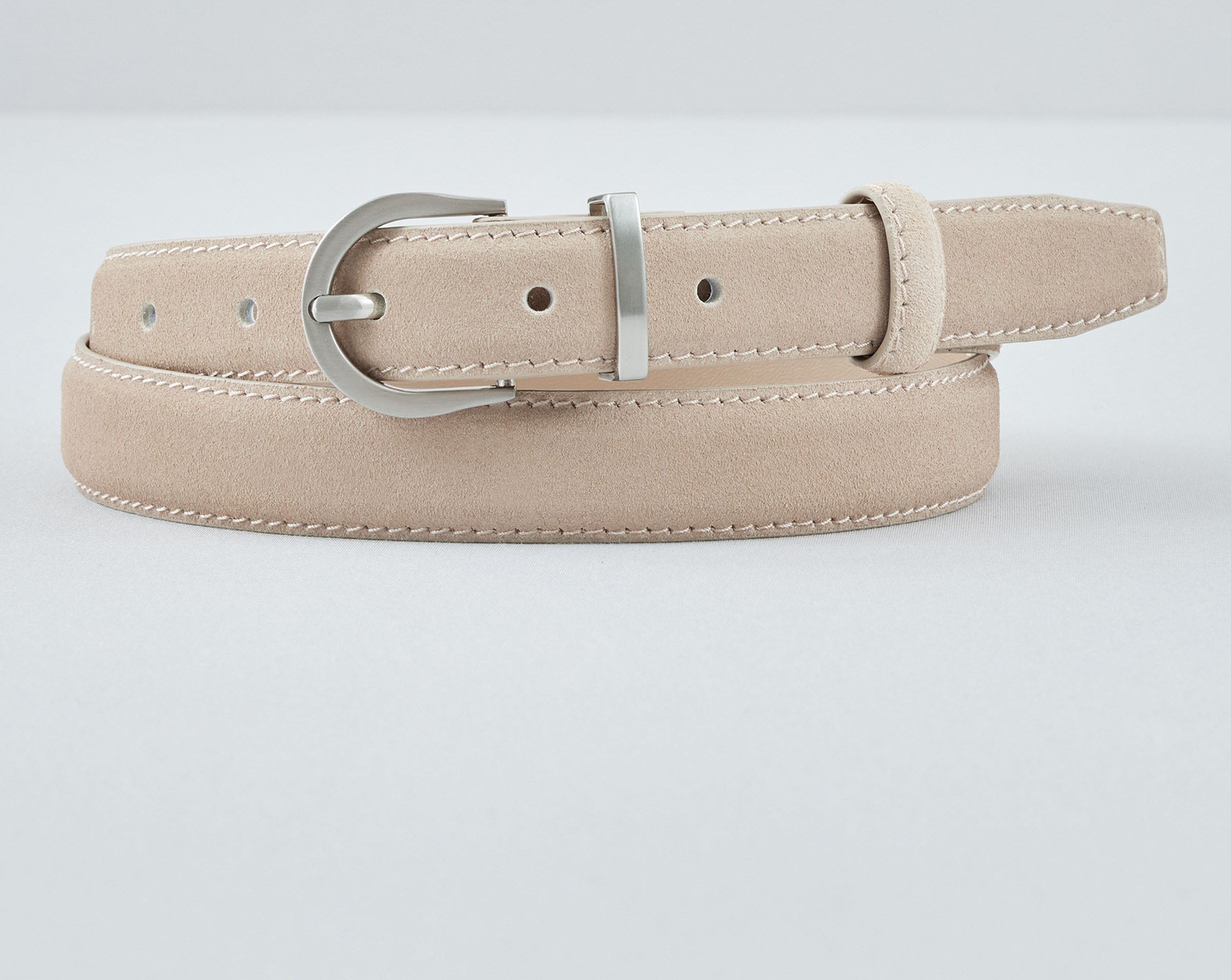 Schmaler Gürtel aus Veloursleder