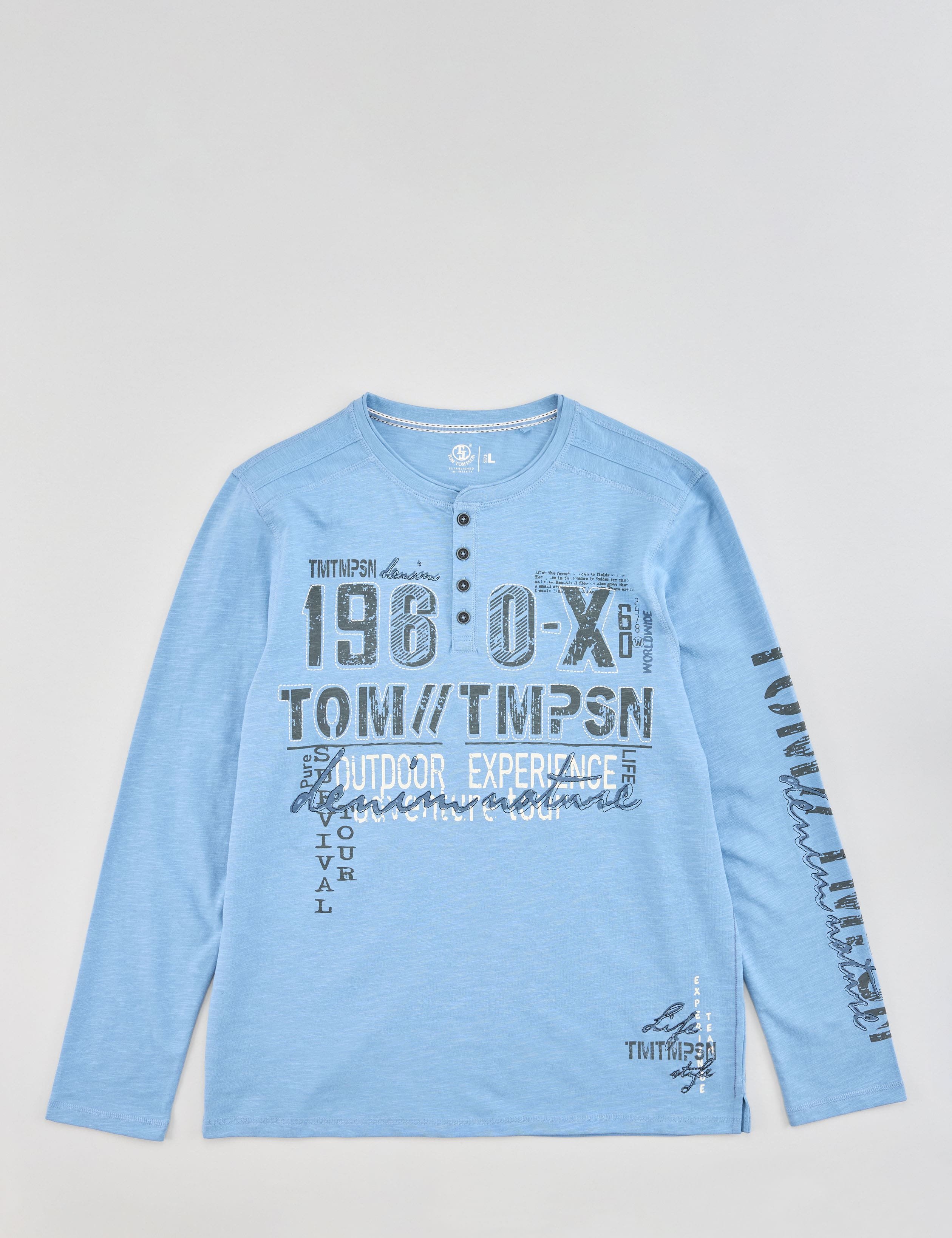 Henley Shirt, Prints u. Applikation