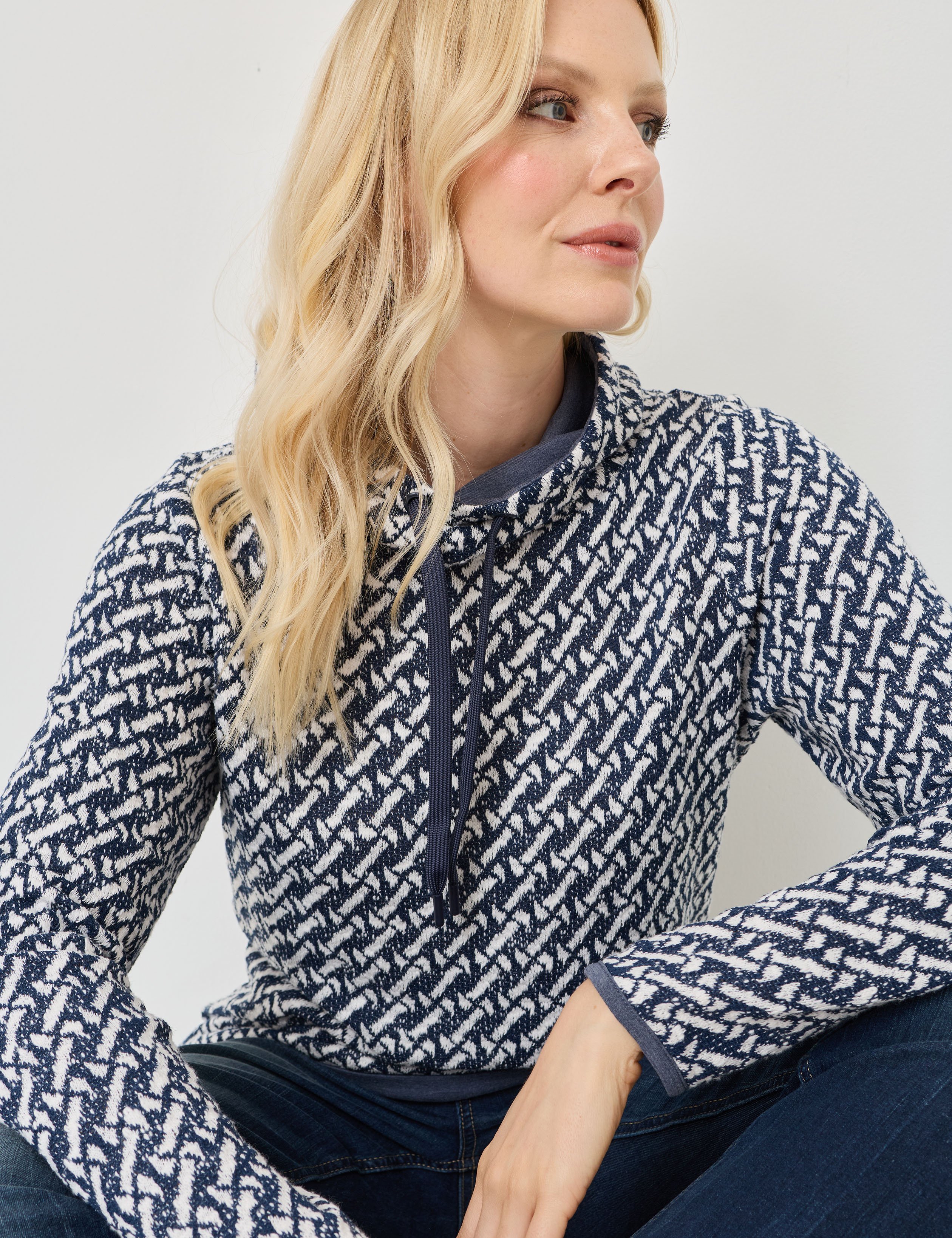 Sweatshirt mit Jacquard-Muster