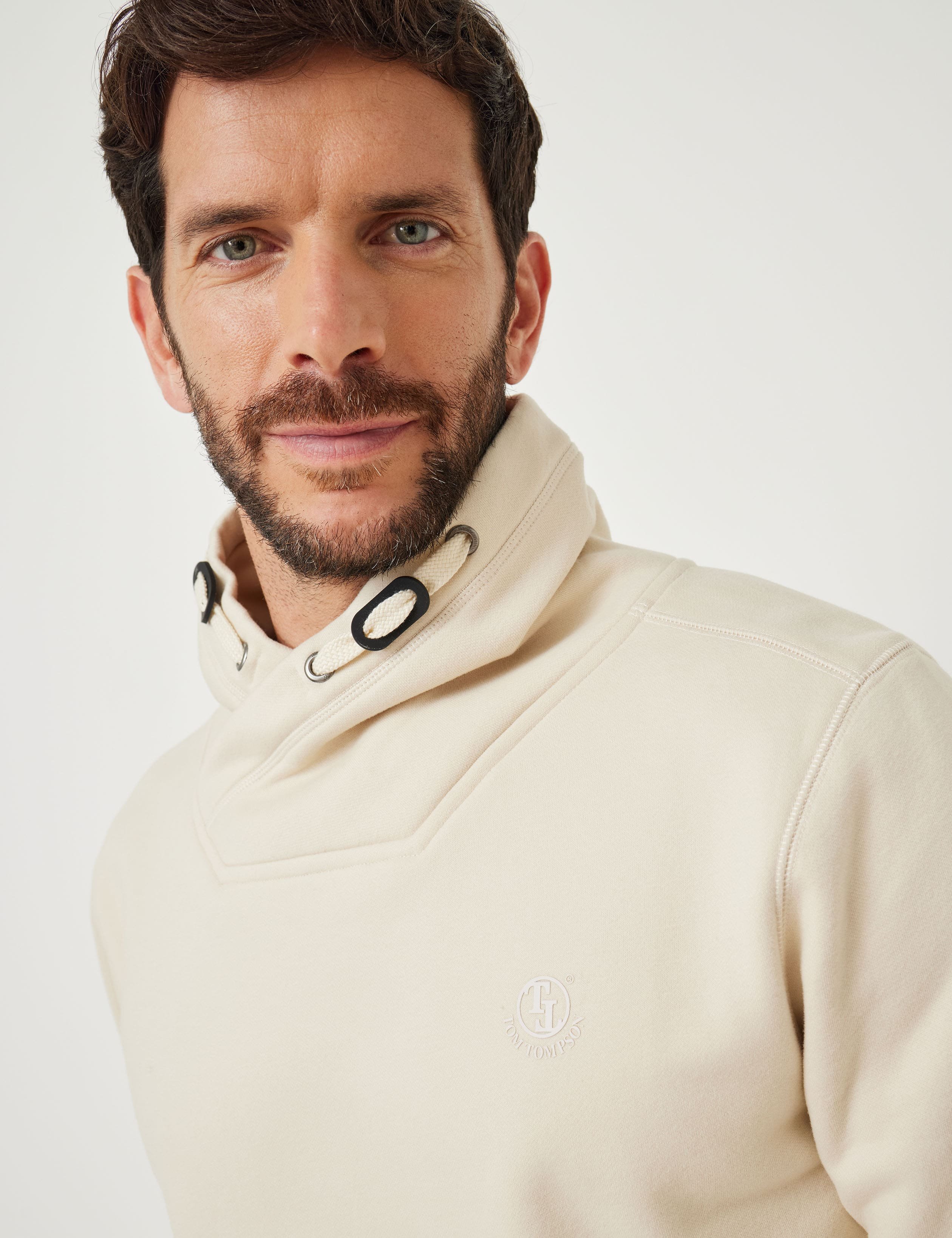 Softes Sweat mit Stehkragen