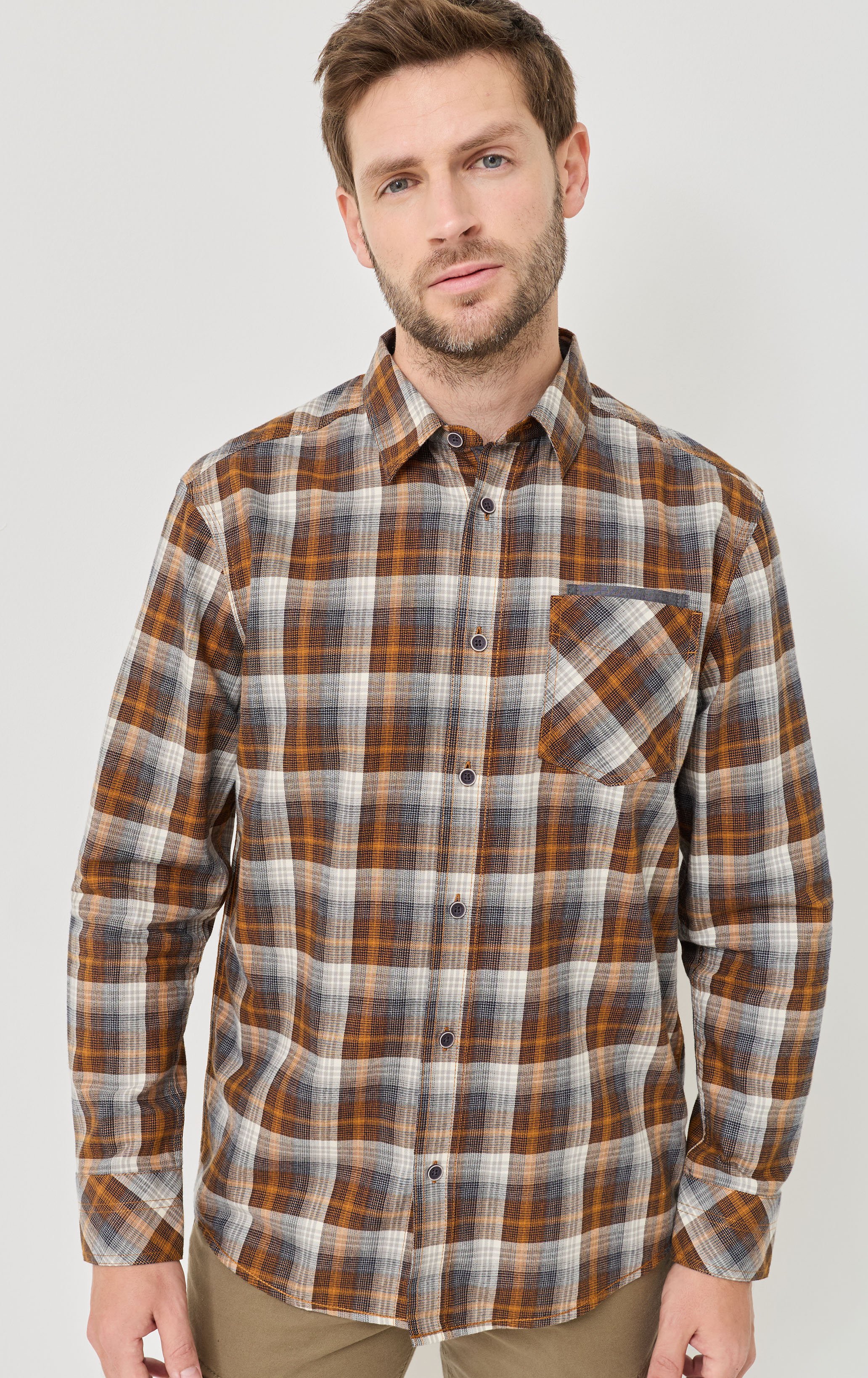 Flanell-Hemd mit Karomuster