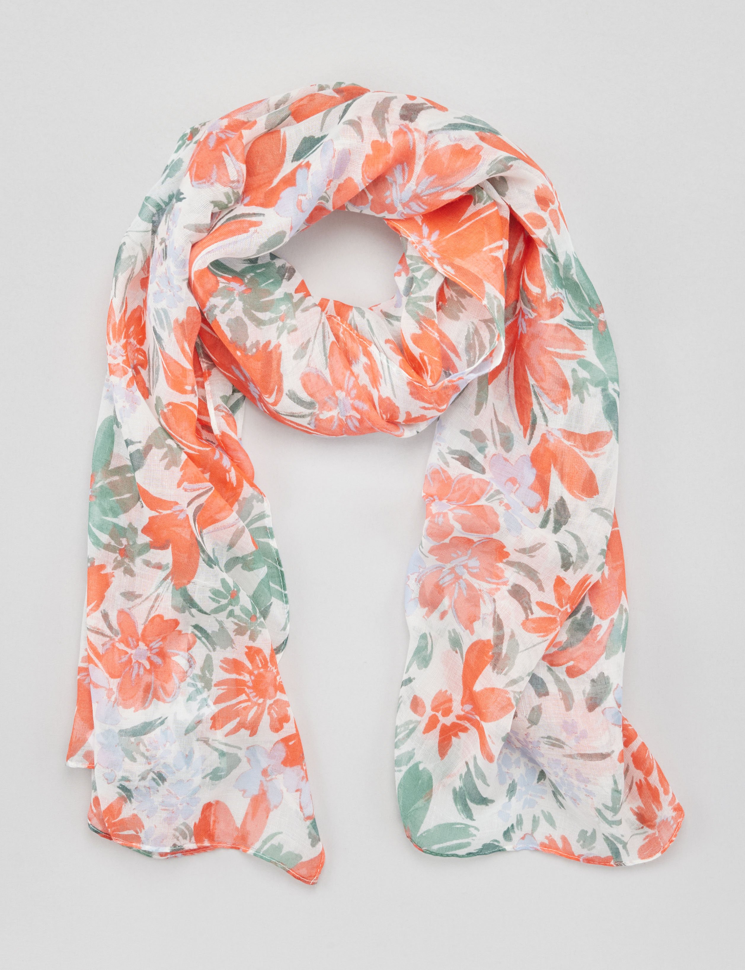 Leichtes Tuch mit floralem Muster