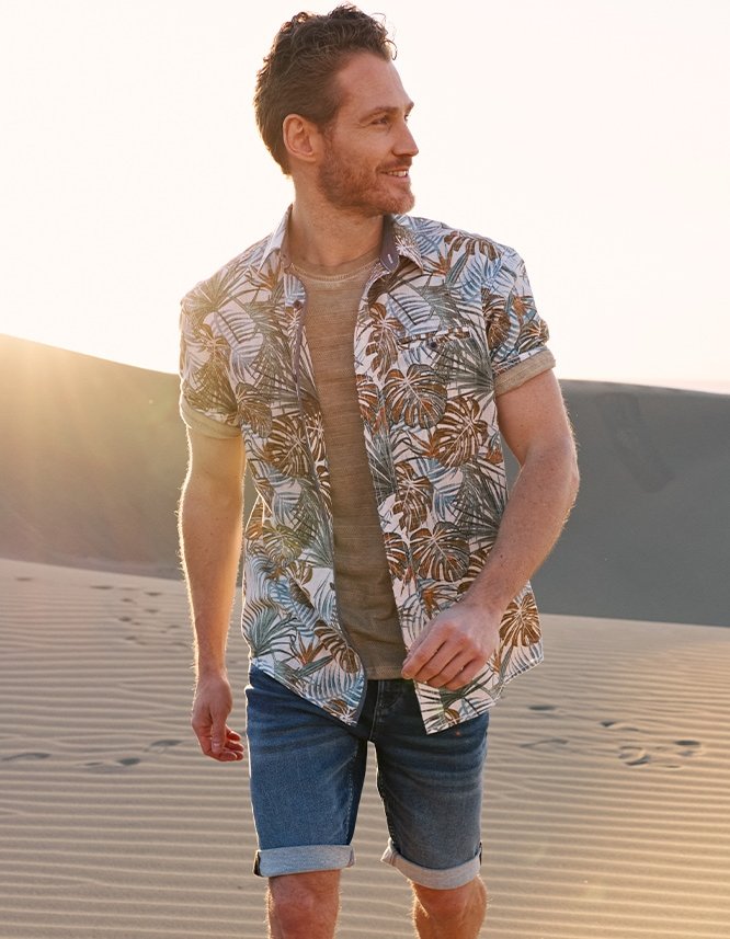 Sommerliches Hemd mit Druck
