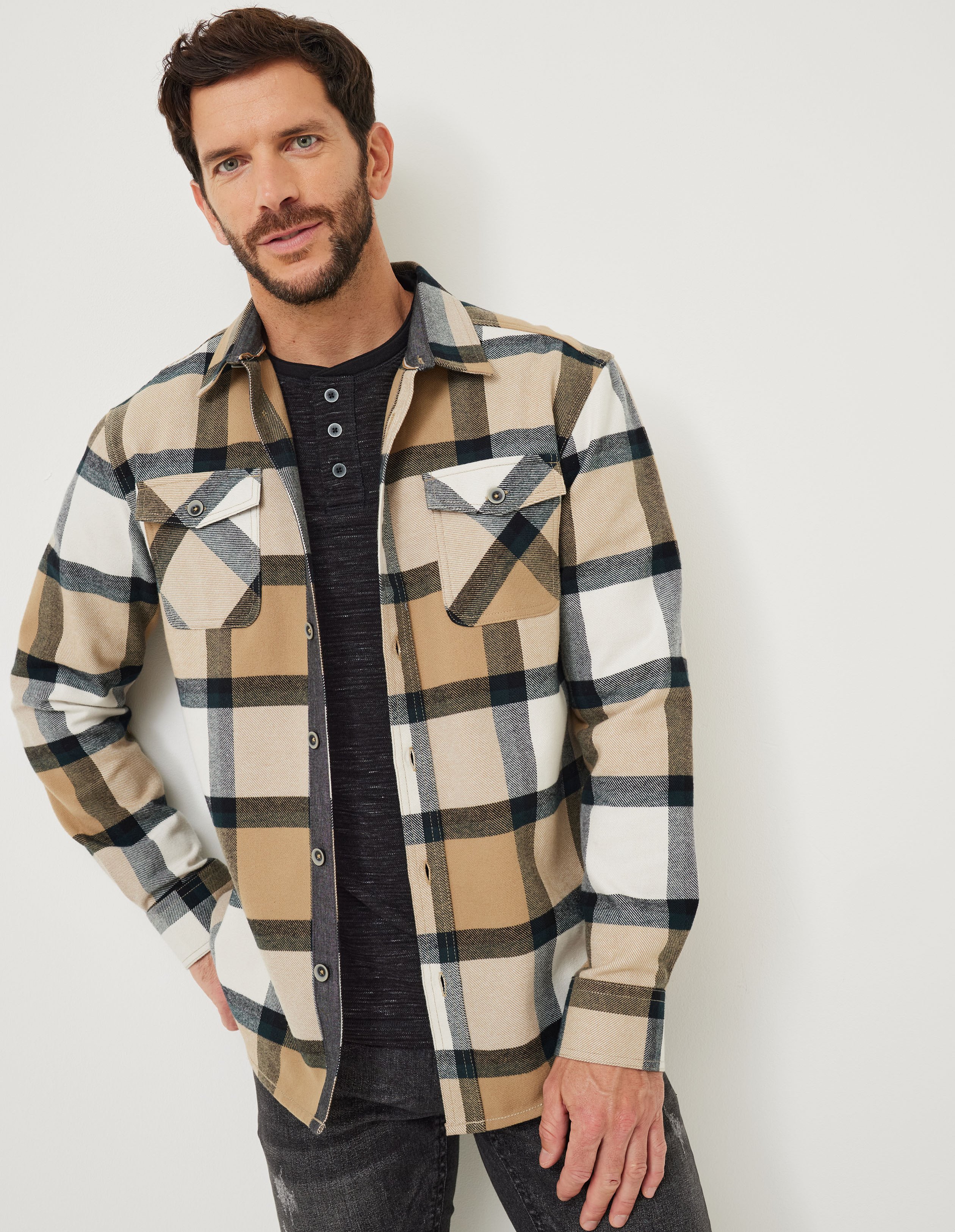 Karo-Hemd im Overshirt-Style