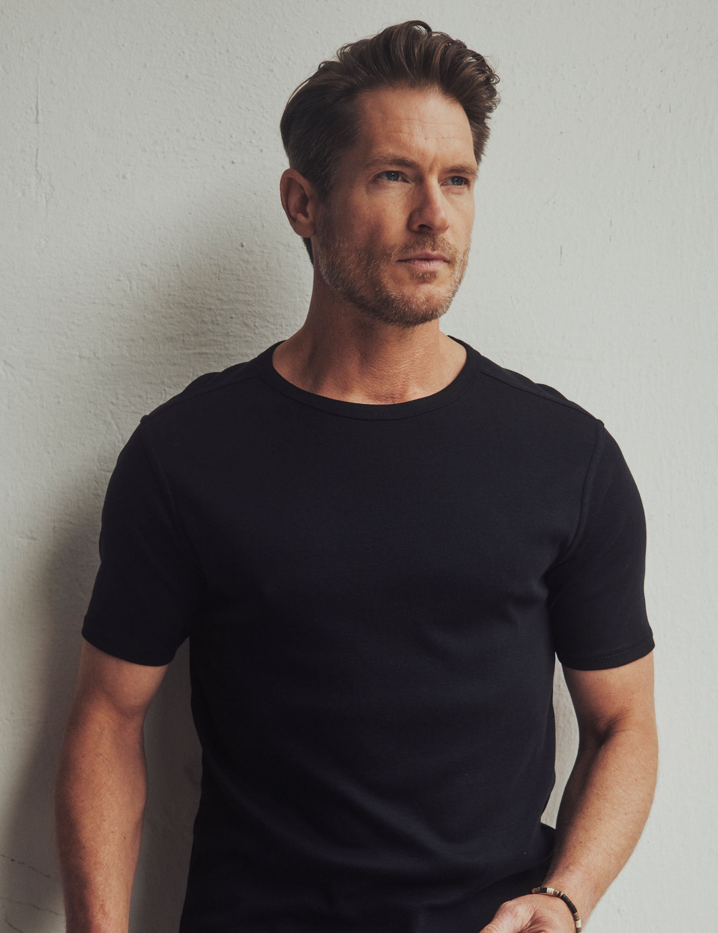 Basic Ripp-Shirt, Rundhals